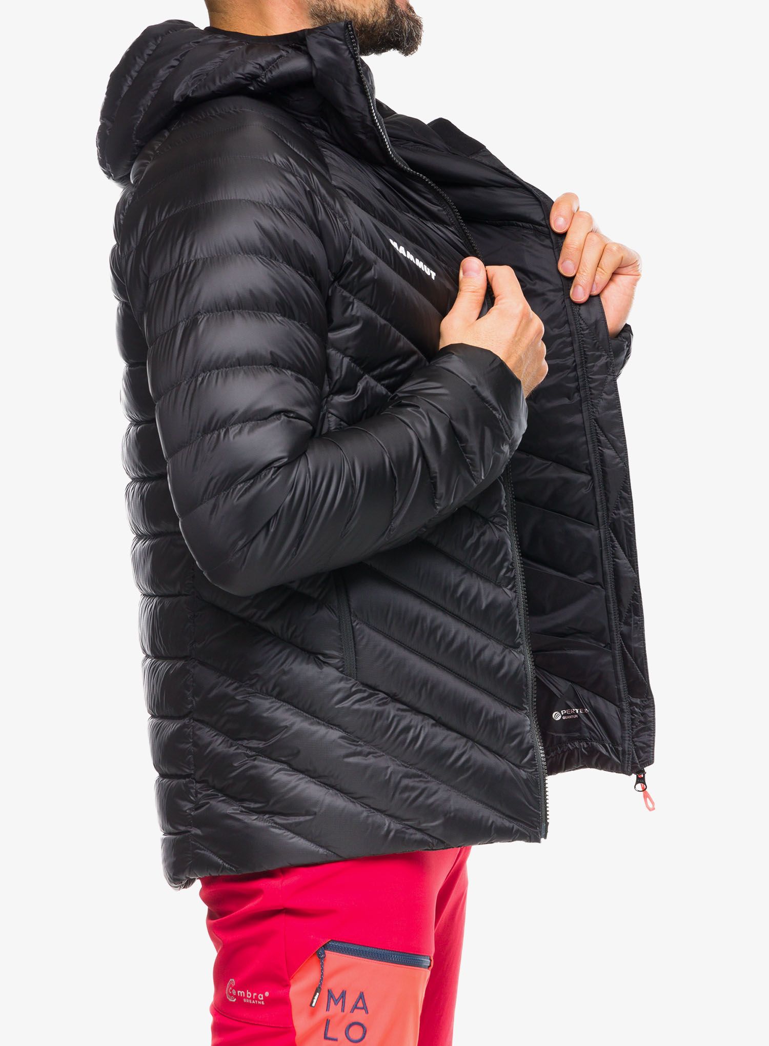 Puhovka Mammut Broad Peak IN Hooded Jacket - black