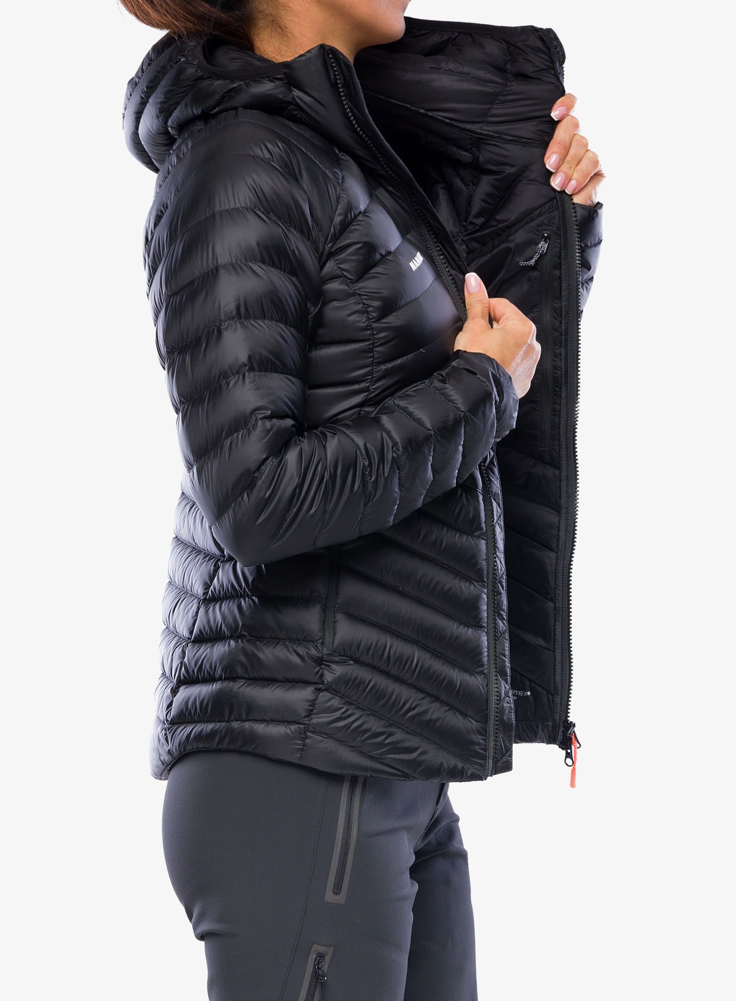 Ženska puhovka Mammut Broad Peak IN Hooded Jacket - black