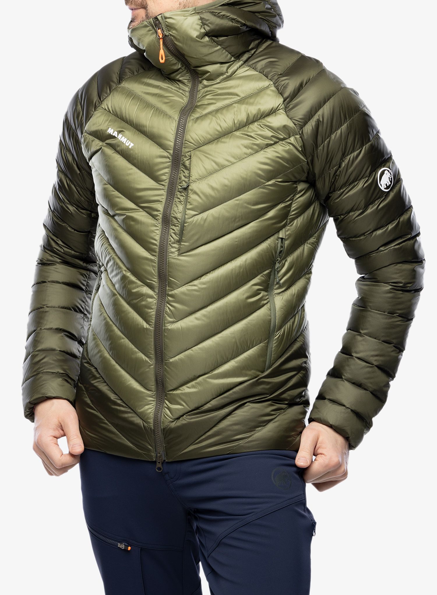 Puhovka Mammut Broad Peak IN Hooded Jacket - marsh/dark marsh