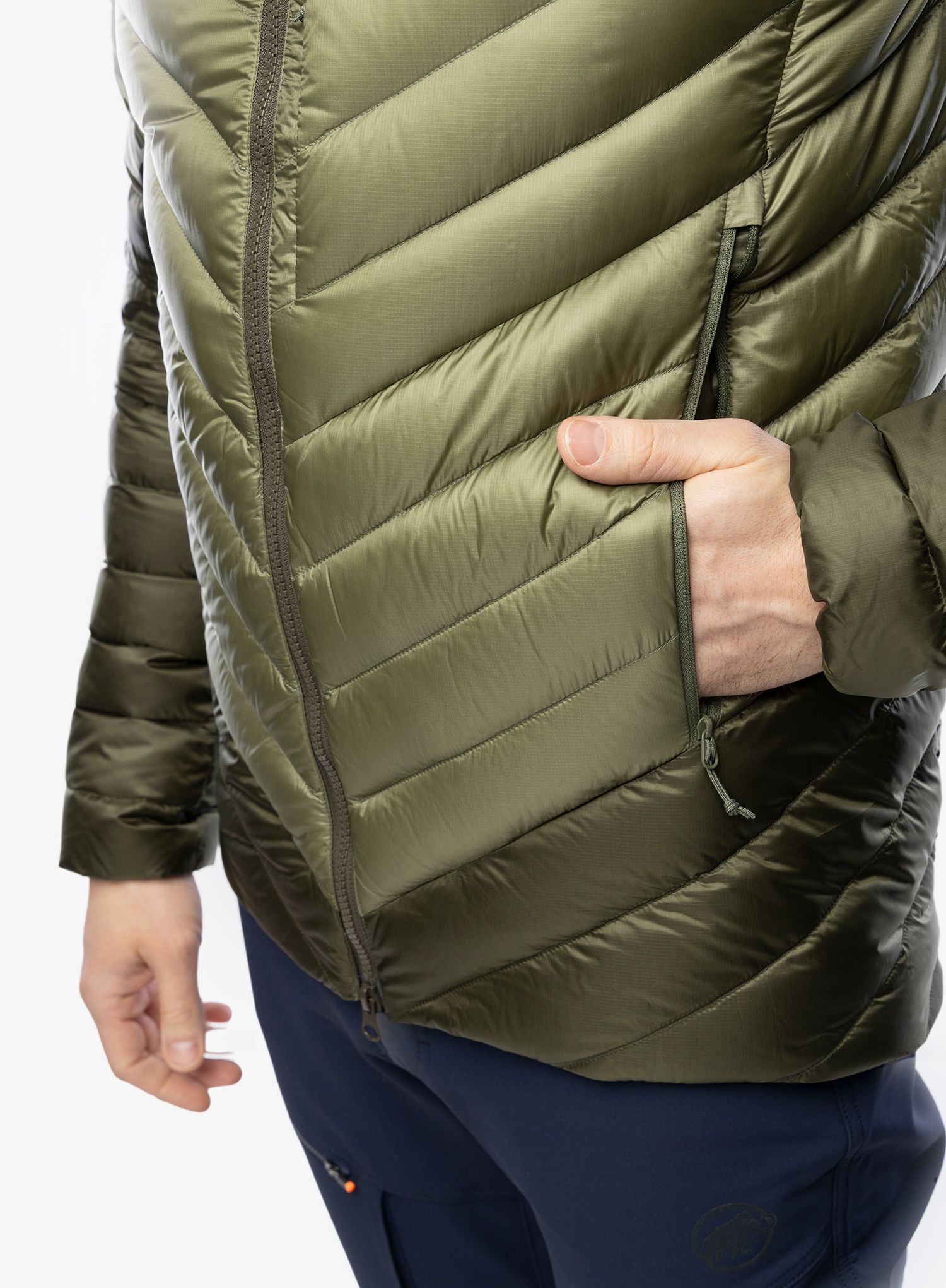 Puhovka Mammut Broad Peak IN Hooded Jacket - marsh/dark marsh
