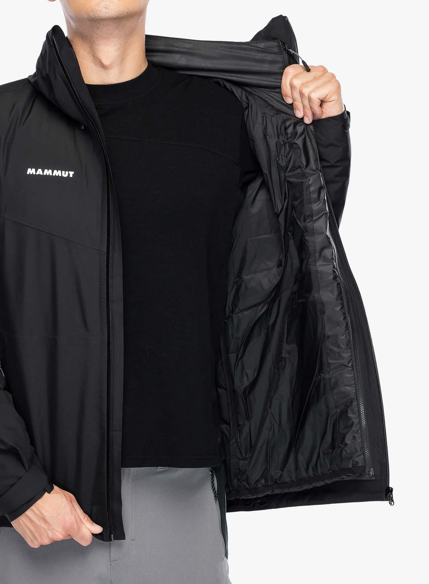 Jakna Mammut Convey 3in1 HS Hooded Jacket - black/black