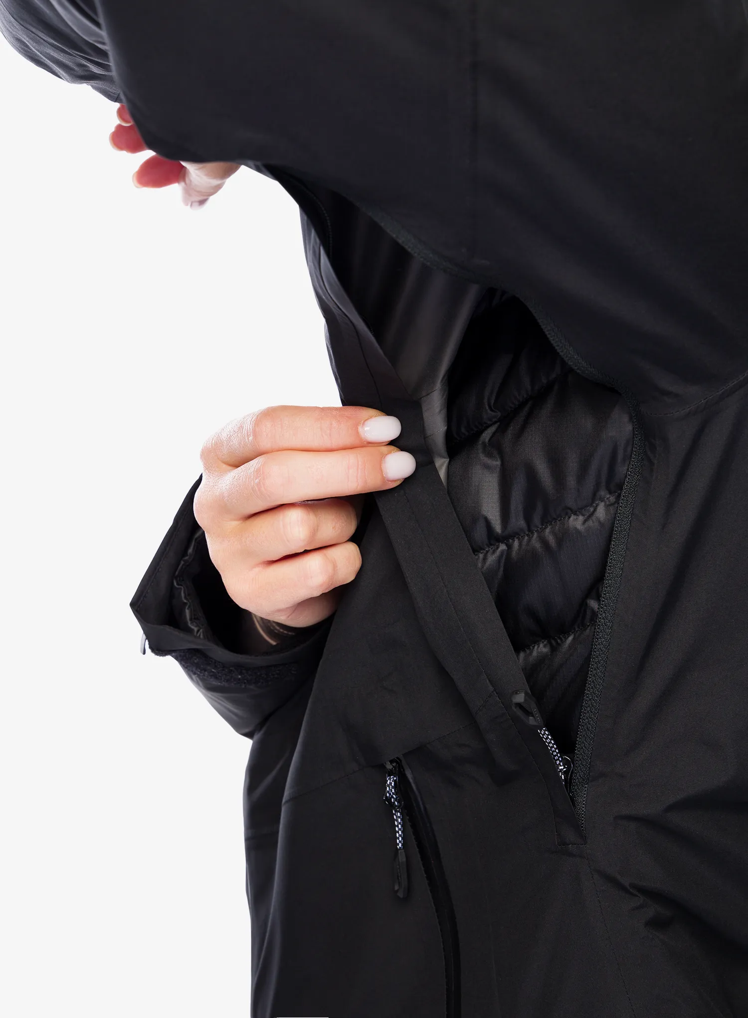 Ženska jakna Mammut Convey 3in1 HS Hooded Jacket - black/black