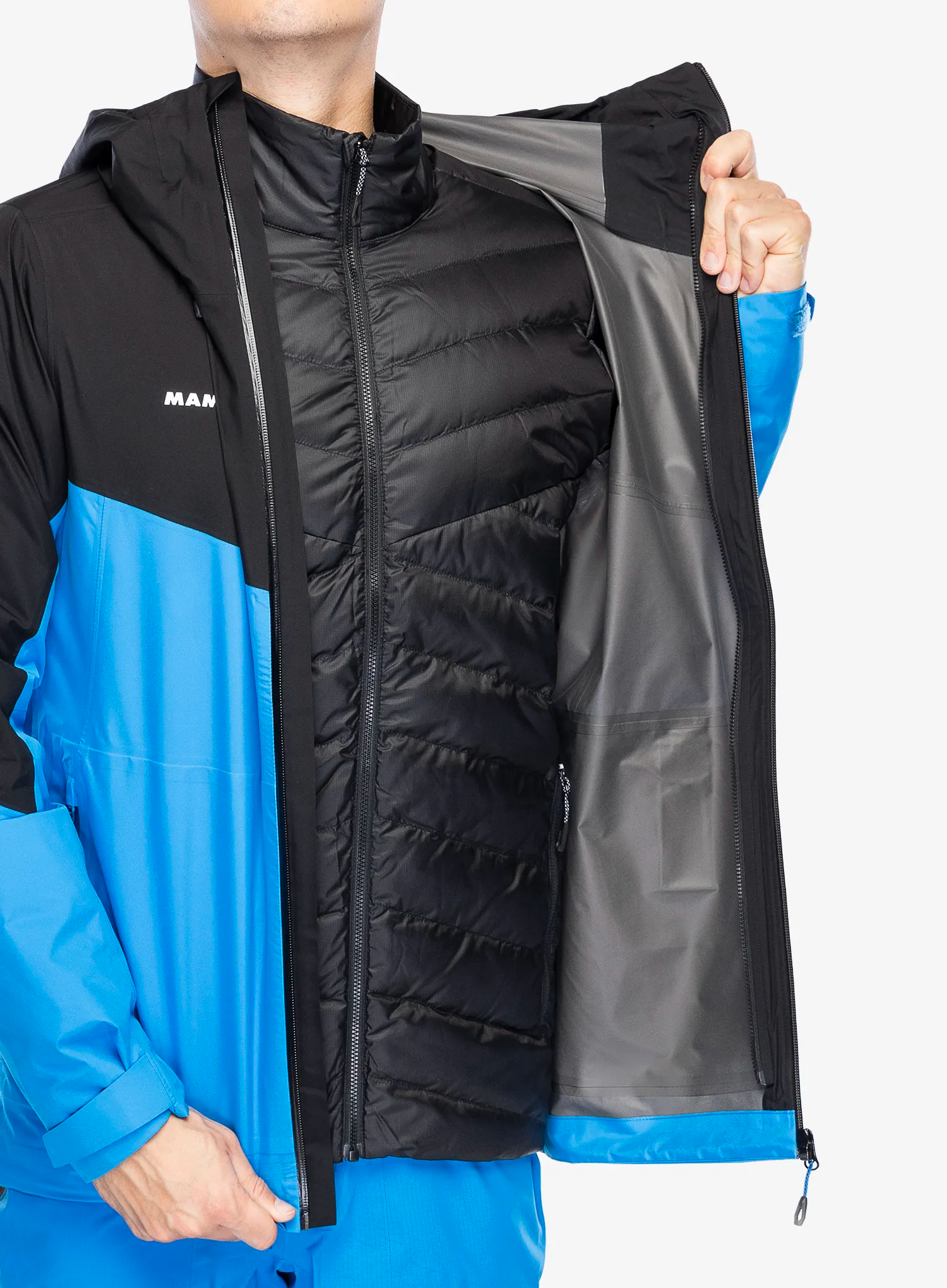 Jakna Mammut Convey 3in1 HS Hooded Jacket - glacier blue/black