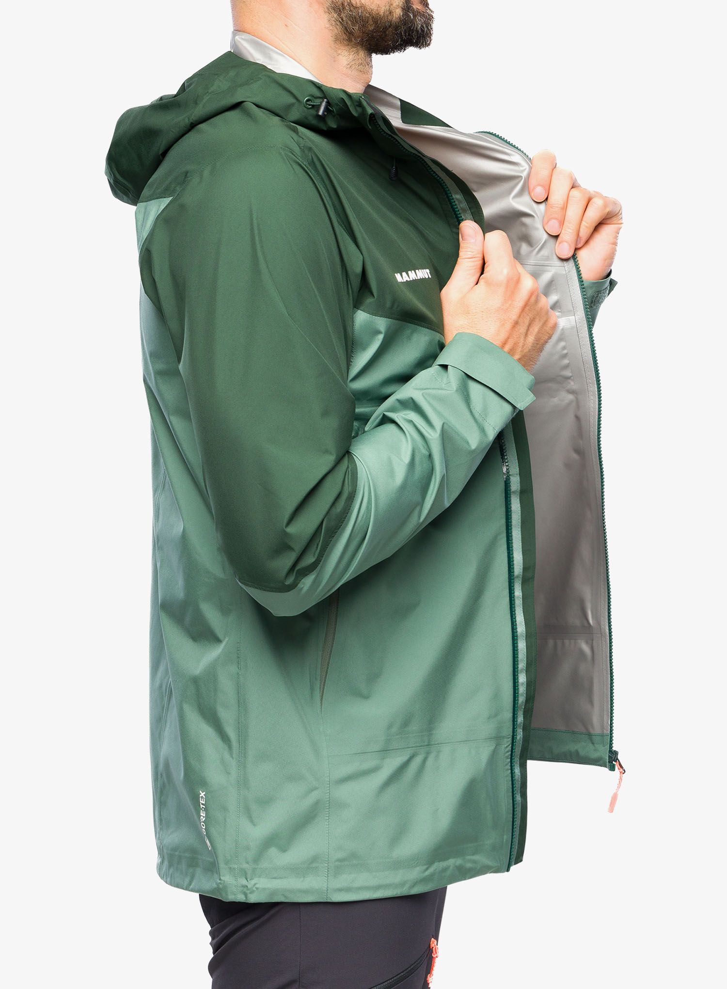 GORE-TEX jakna Mammut Convey Tour HS Hooded Jacket - dark jade/woods