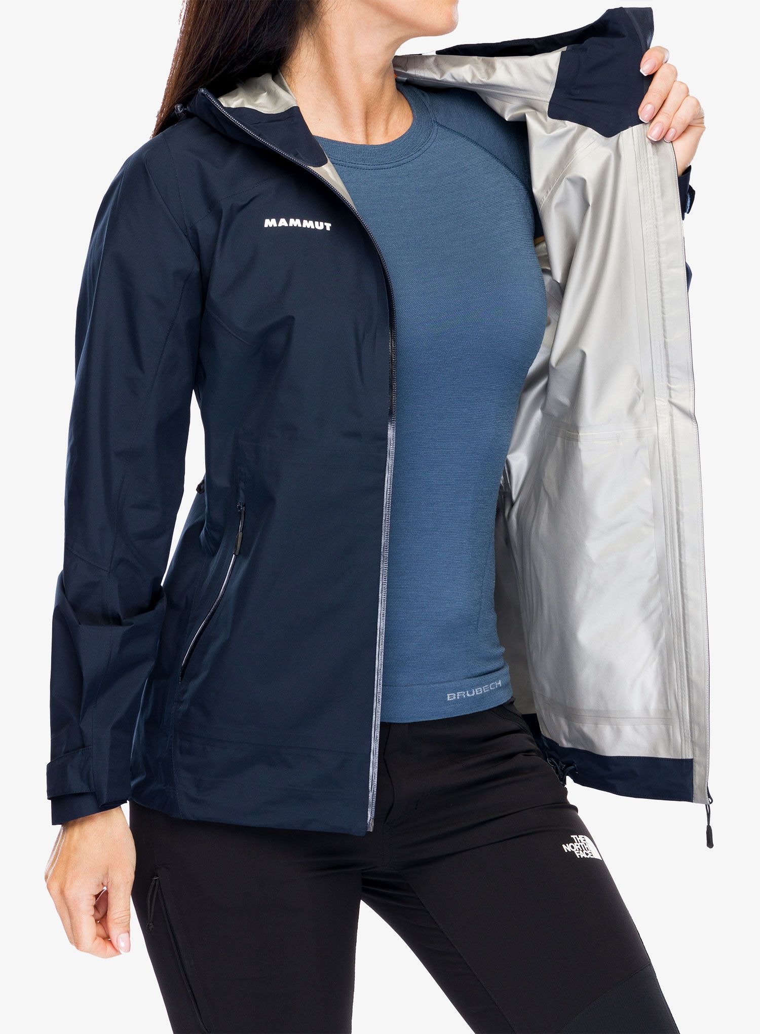 Ženske GORE-TEX jakna Mammut Convey Tour HS Hooded Jacket - marine/marine