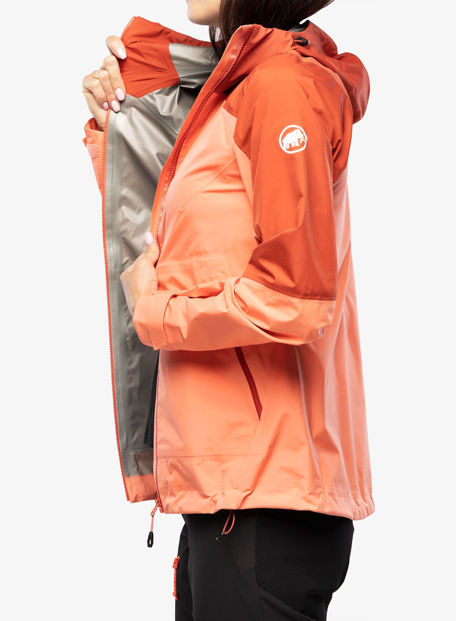Ženska jakna Mammut Convey Tour HS Hooded Jacket - salmon/terracotta