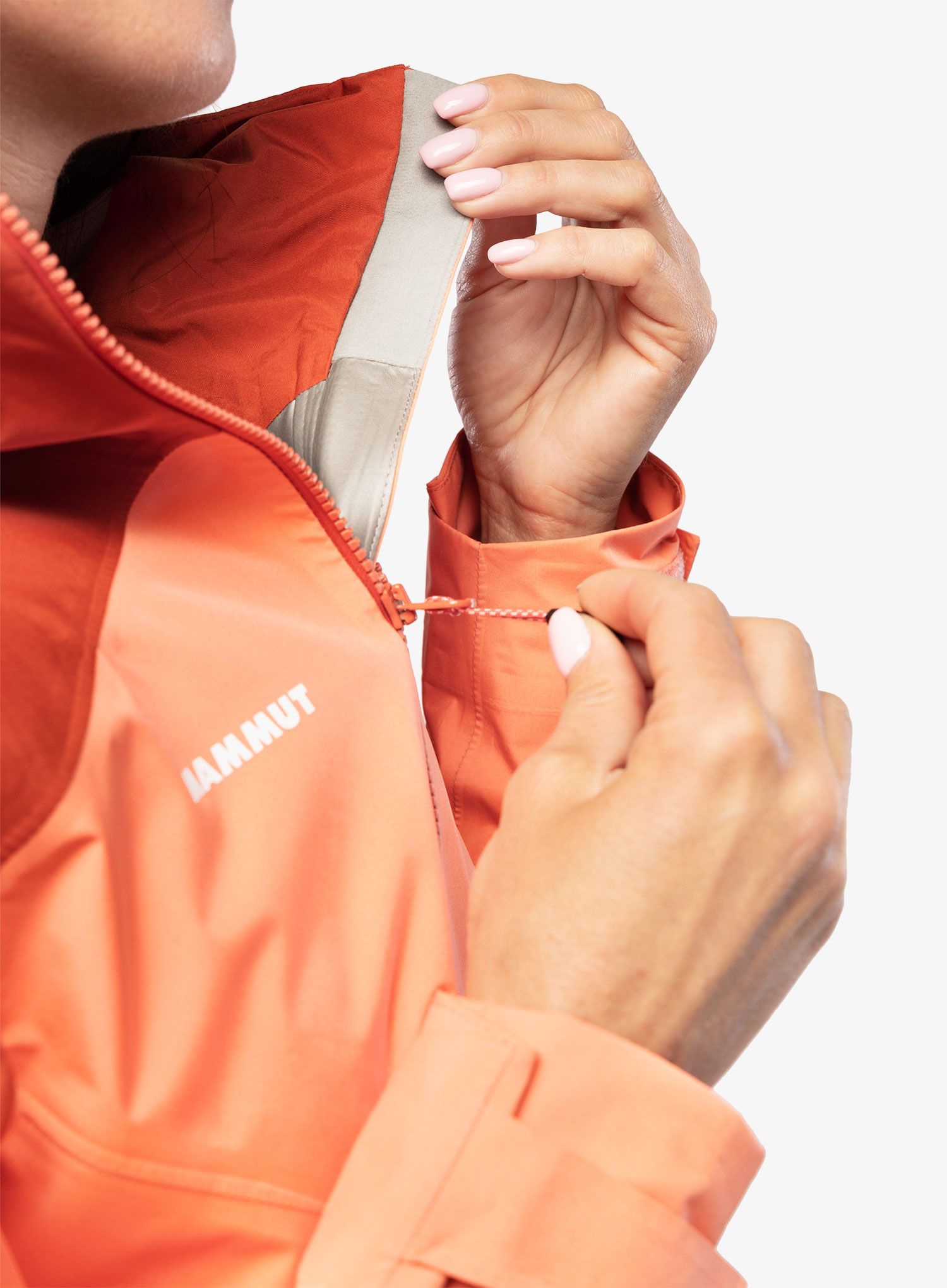 Ženska jakna Mammut Convey Tour HS Hooded Jacket - salmon/terracotta