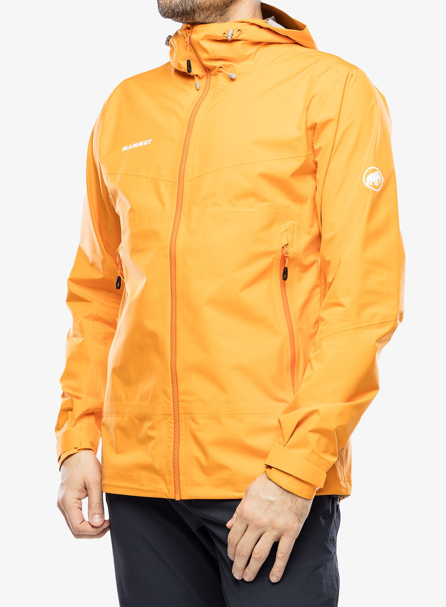 Moška dežna jakna Mammut Convey Tour HS Hooded Jacket - tangerine