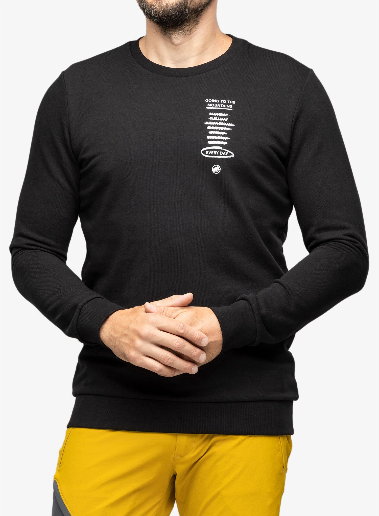 Moška jopica Mammut Core ML Crew Neck Every Day - black
