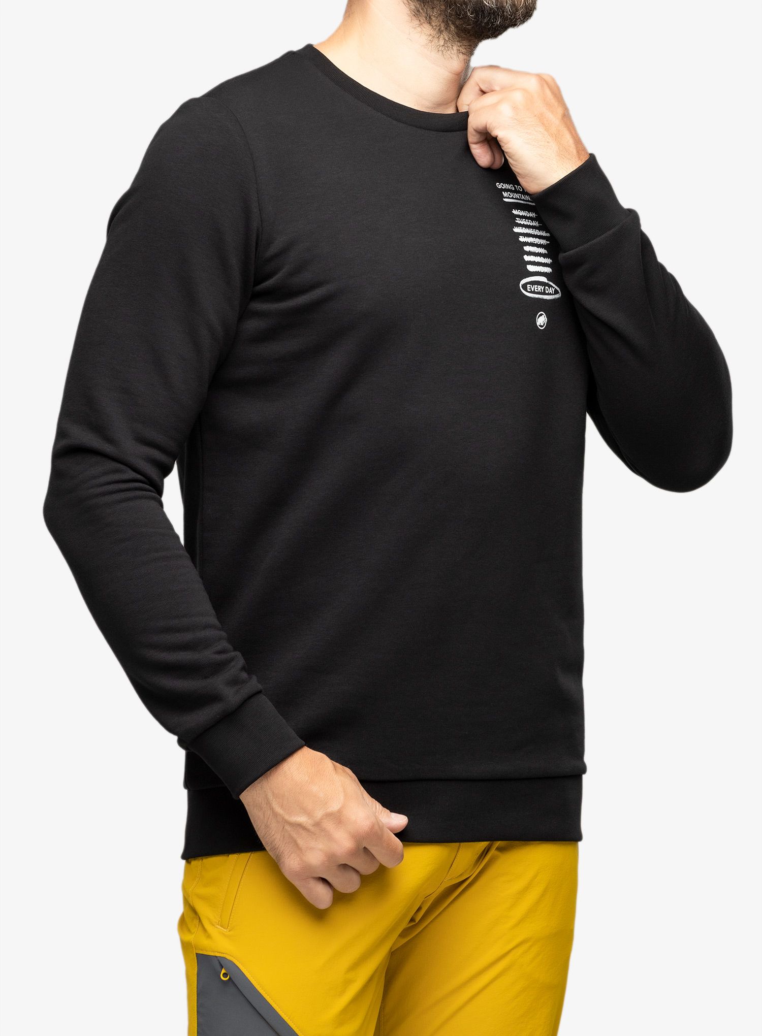 Moška jopica Mammut Core ML Crew Neck Every Day - black