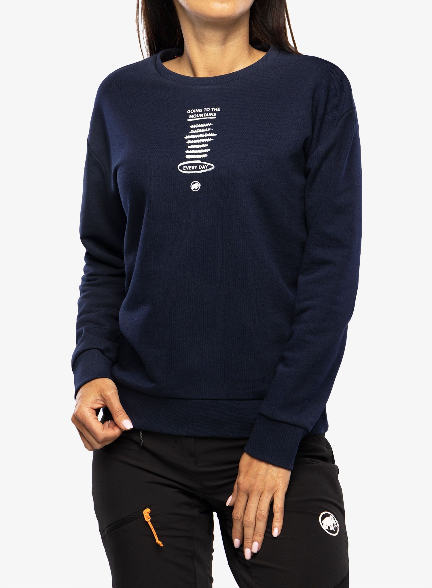 Ženska jopica Mammut Core ML Crew Neck Every Day - marine