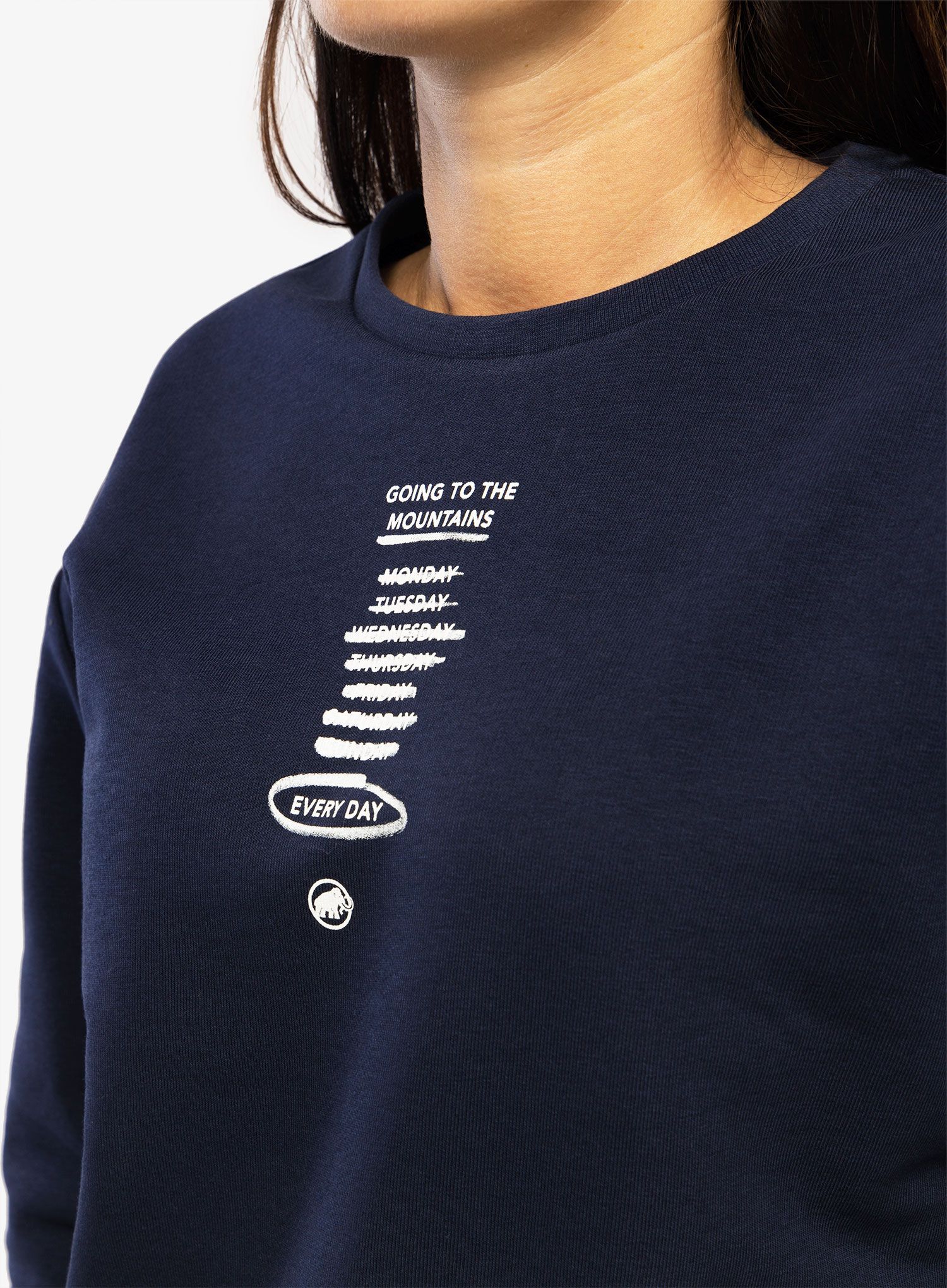Ženska jopica Mammut Core ML Crew Neck Every Day - marine