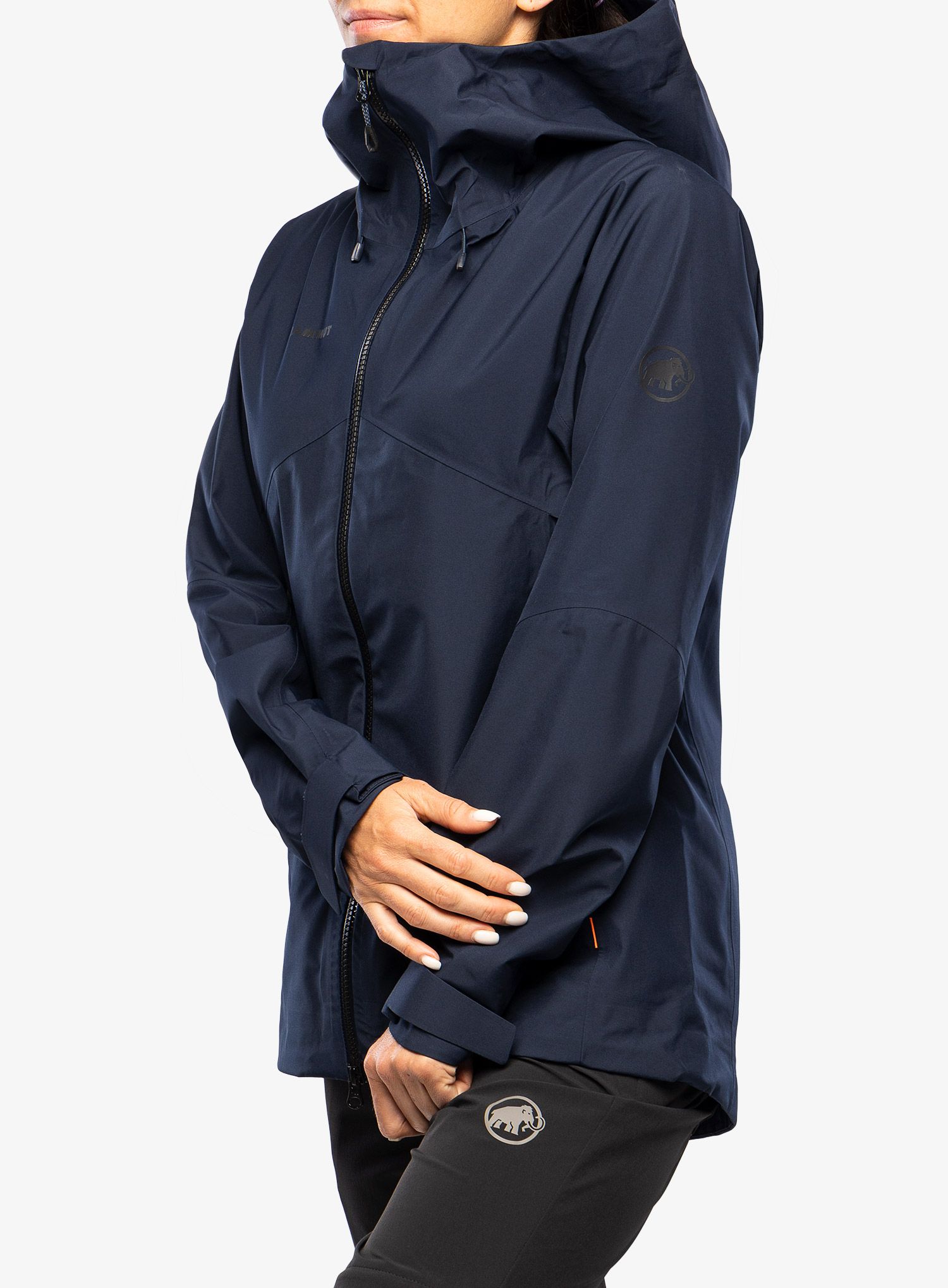 Ženska hardshell jakna Mammut Crater HS Hooded Jacket - marine/black