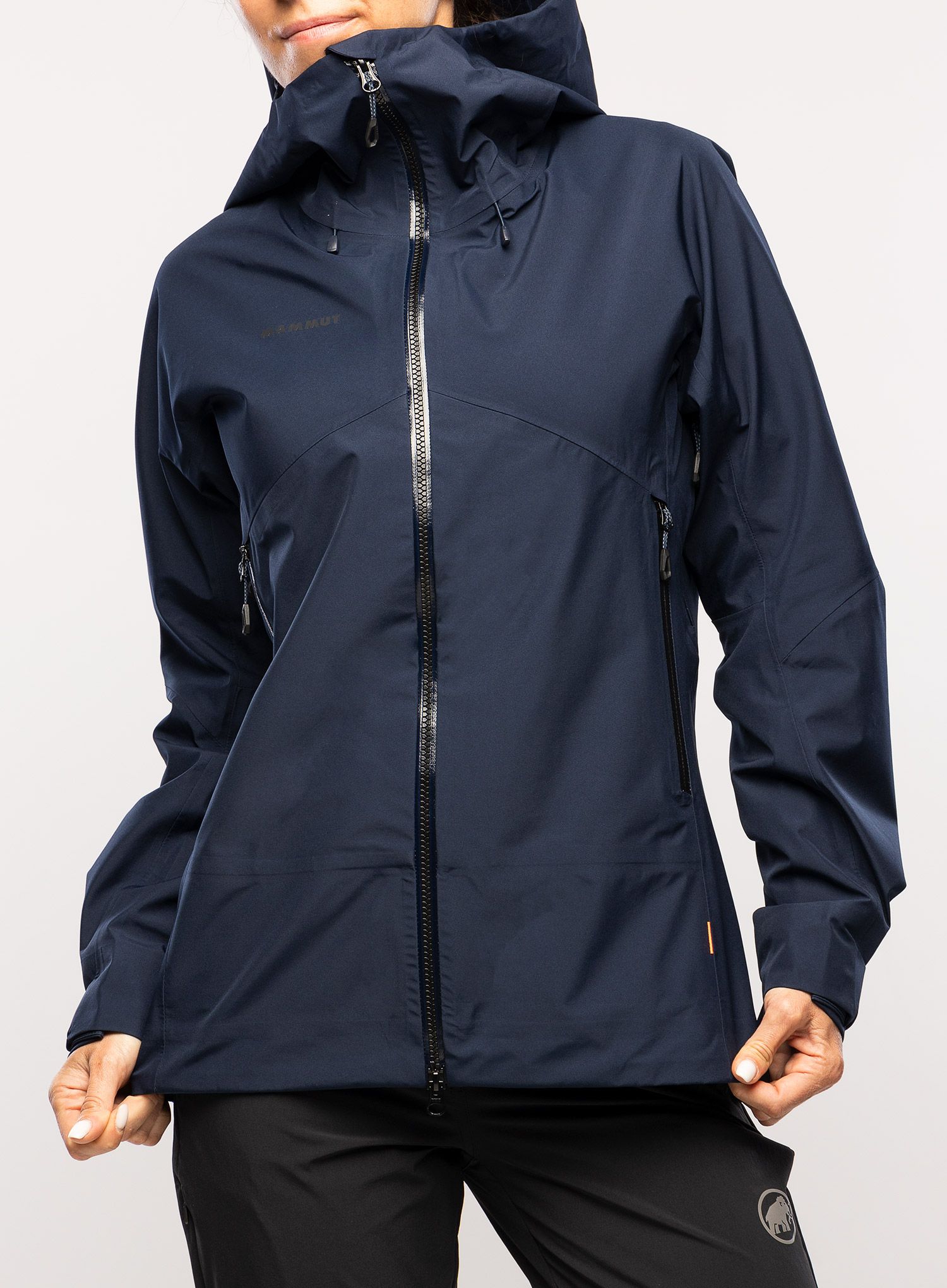 Ženska hardshell jakna Mammut Crater HS Hooded Jacket - marine/black