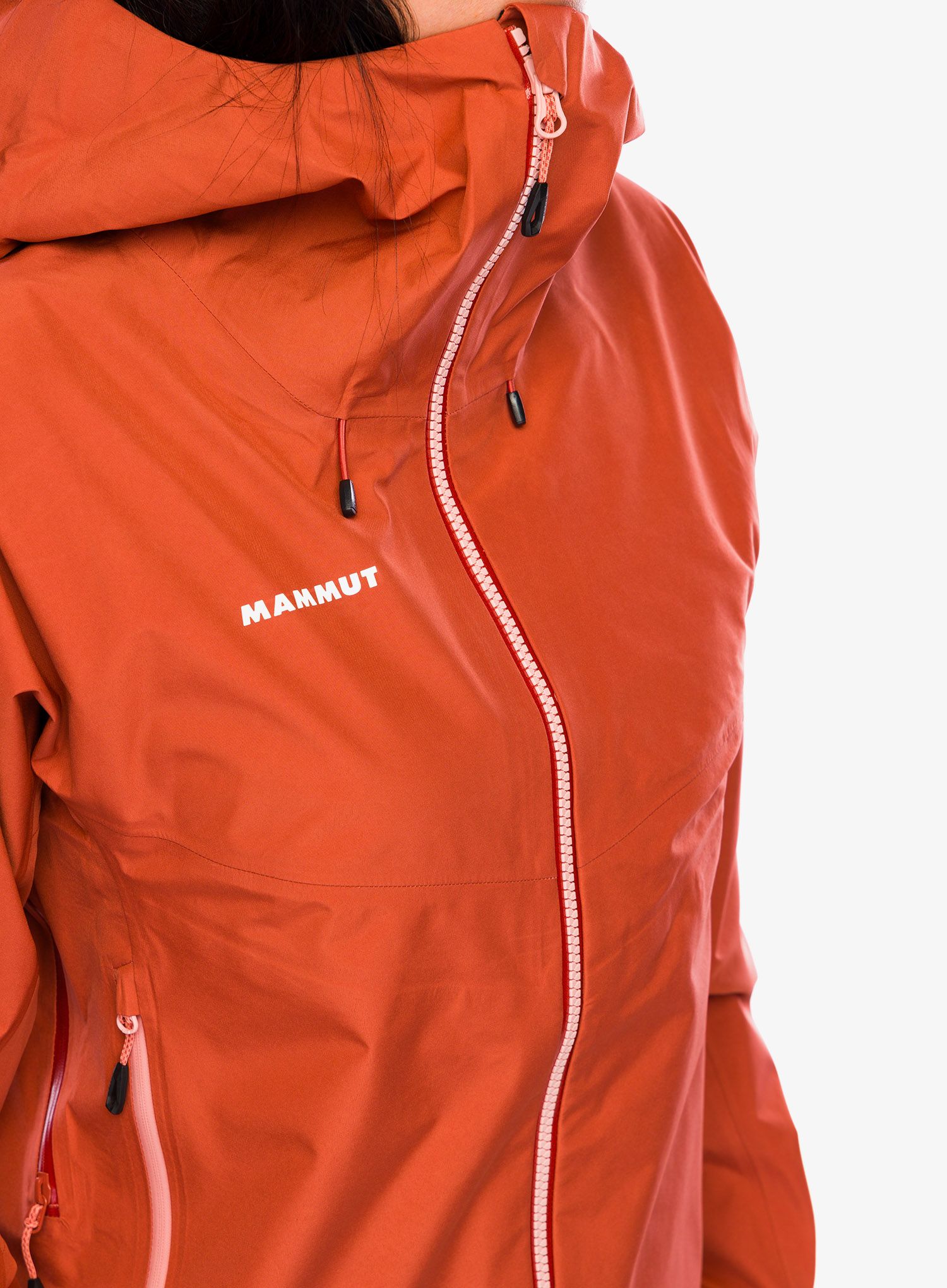 Ženska nepremočljiva jakna Mammut Crater IV HS Hooded Jacket - brick