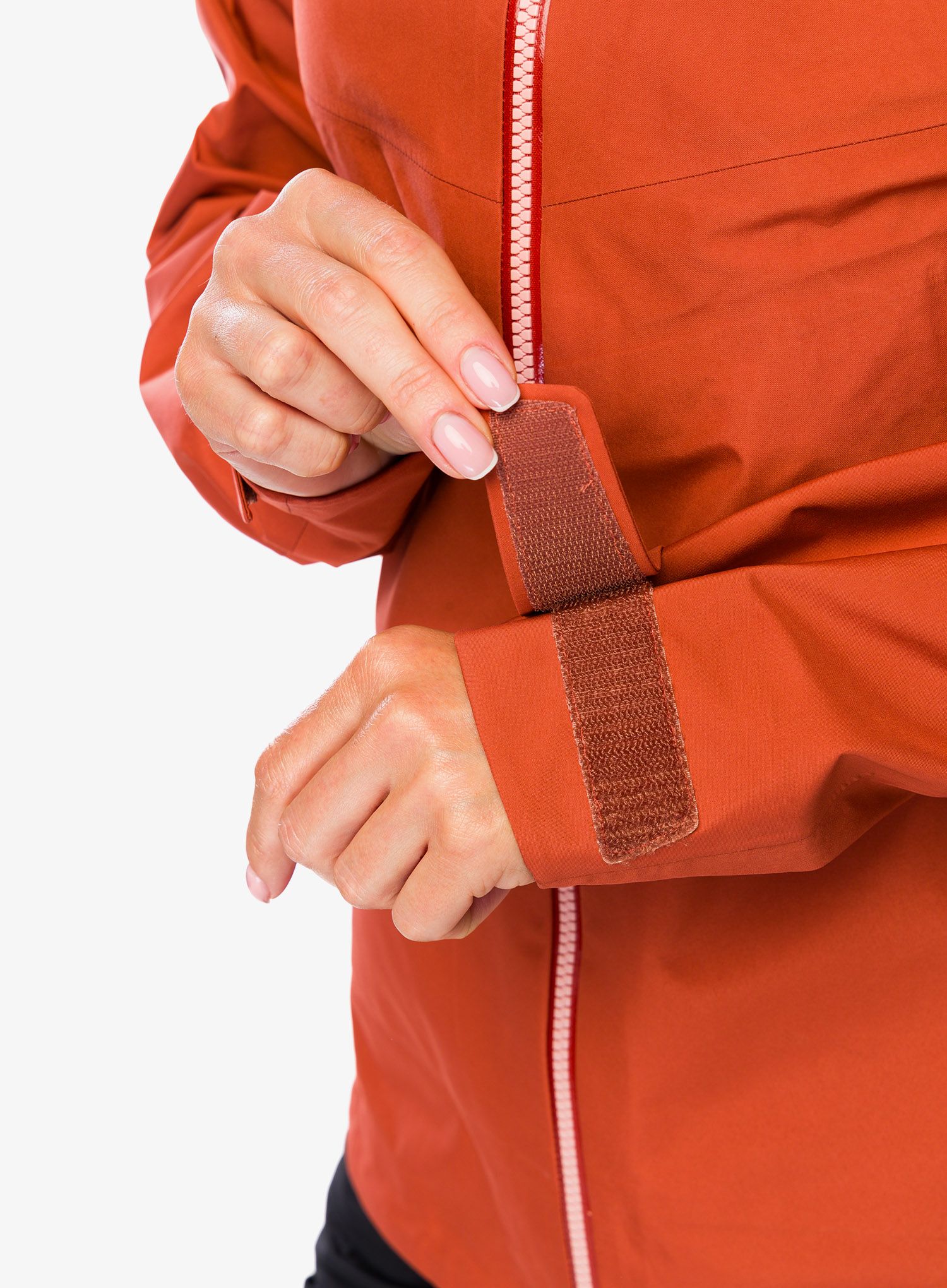 Ženska nepremočljiva jakna Mammut Crater IV HS Hooded Jacket - brick