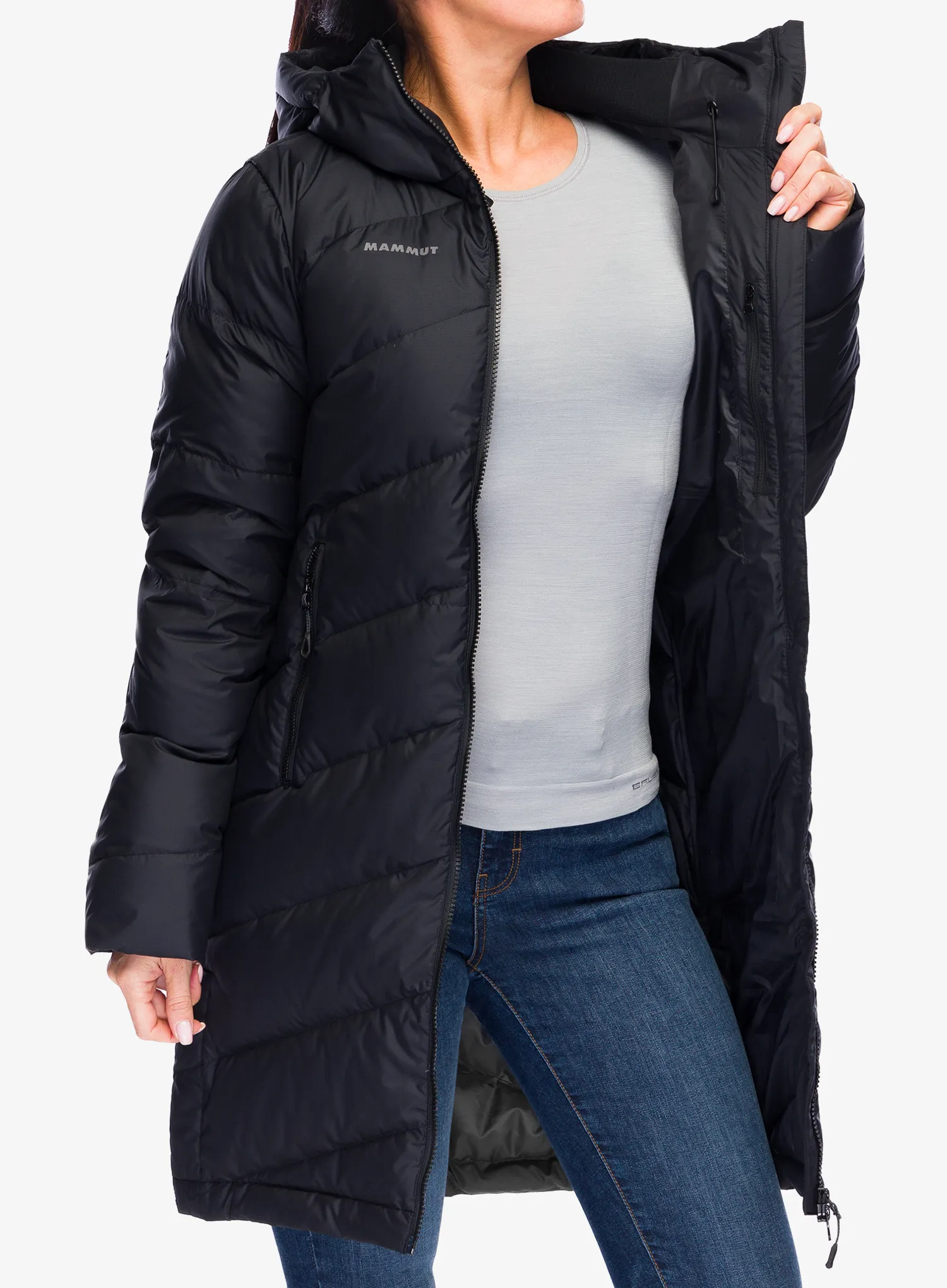Puhast plašč Mammut Fedoz IN Hooded Parka - black