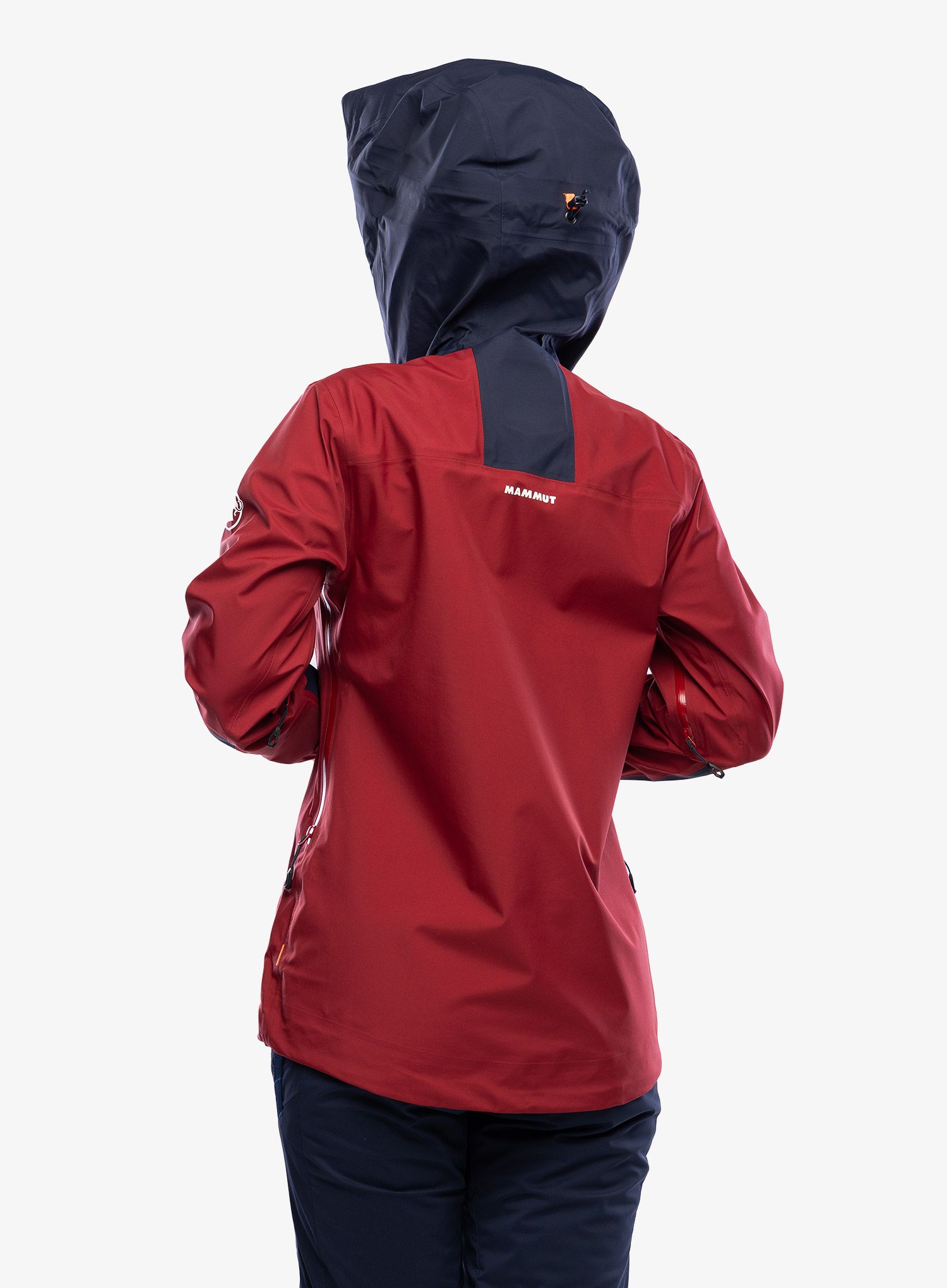 Ženska smučarska jakna Mammut Haldigrat Air HS Hooded Jacket - blood red/marine