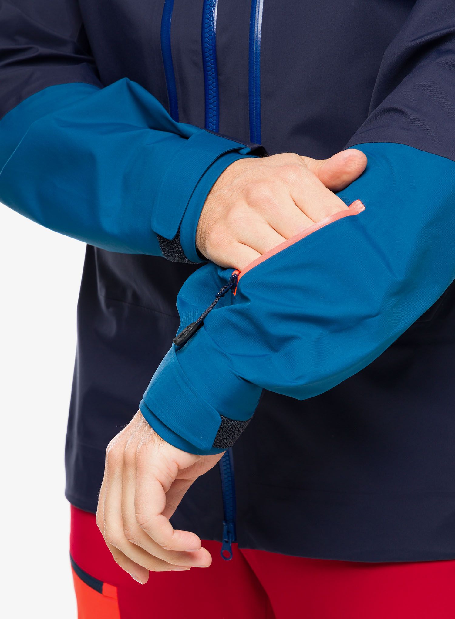Smučarska jakna Mammut Haldigrat Air HS Hooded Jacket - marine/deep ice
