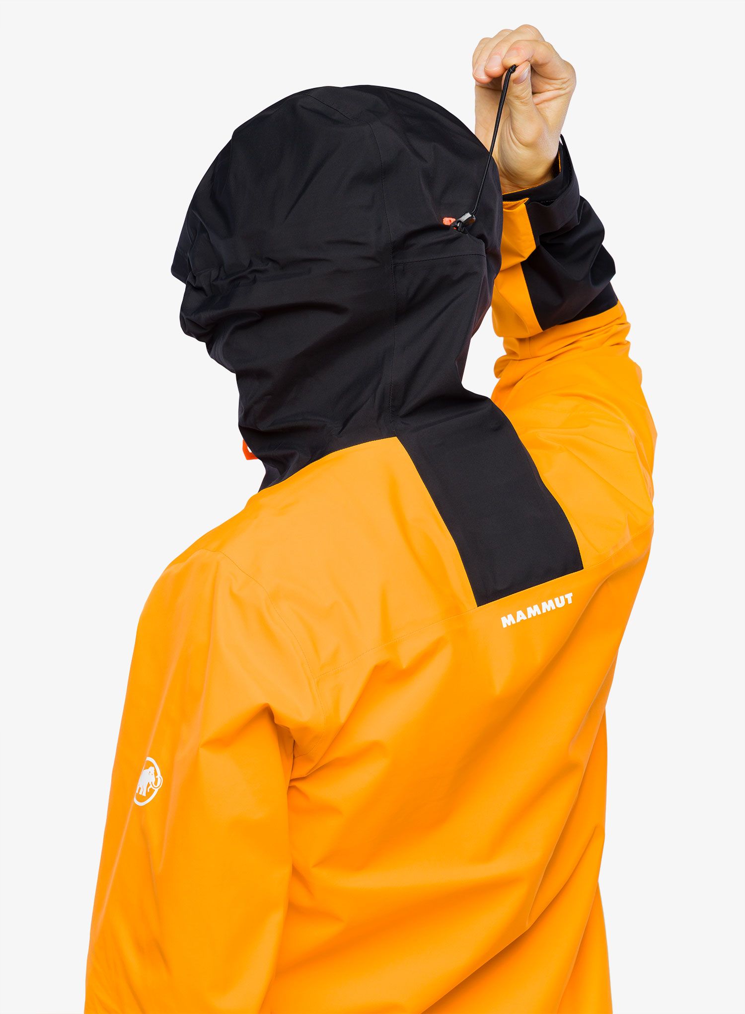 Moška smučarska jakna Mammut Haldigrat Air HS Hooded Jacket - tangerine/black