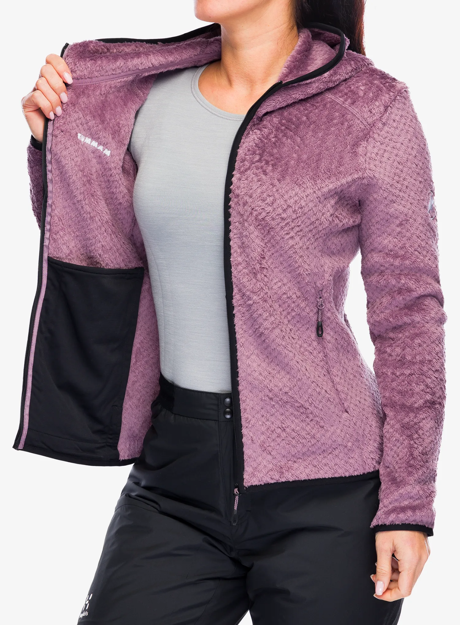 Ženski flis Mammut Innominata ML Hooded Jacket - flux