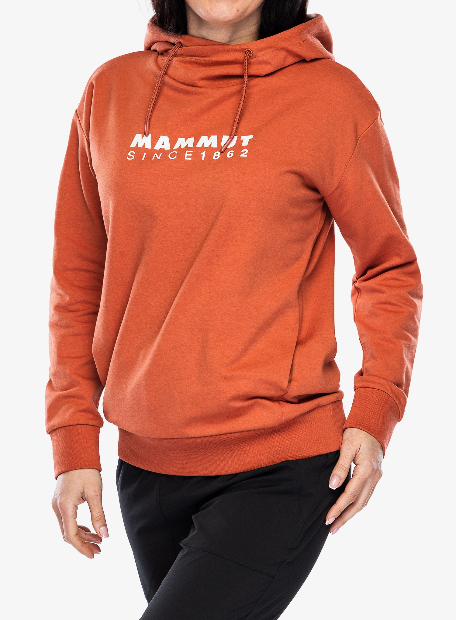 Ženska jopica Mammut ML Hoody Logo - brick