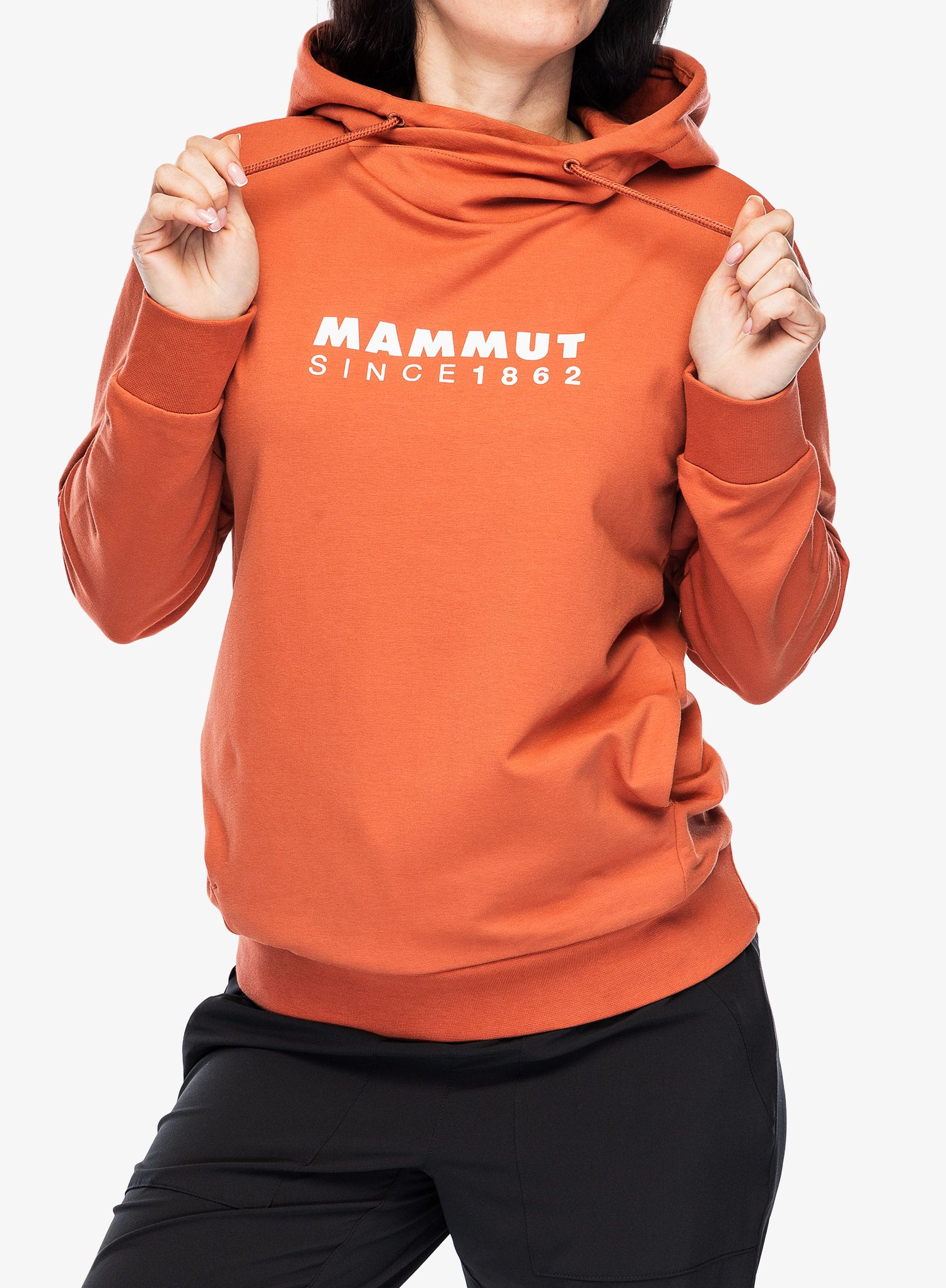 Ženska jopica Mammut ML Hoody Logo - brick