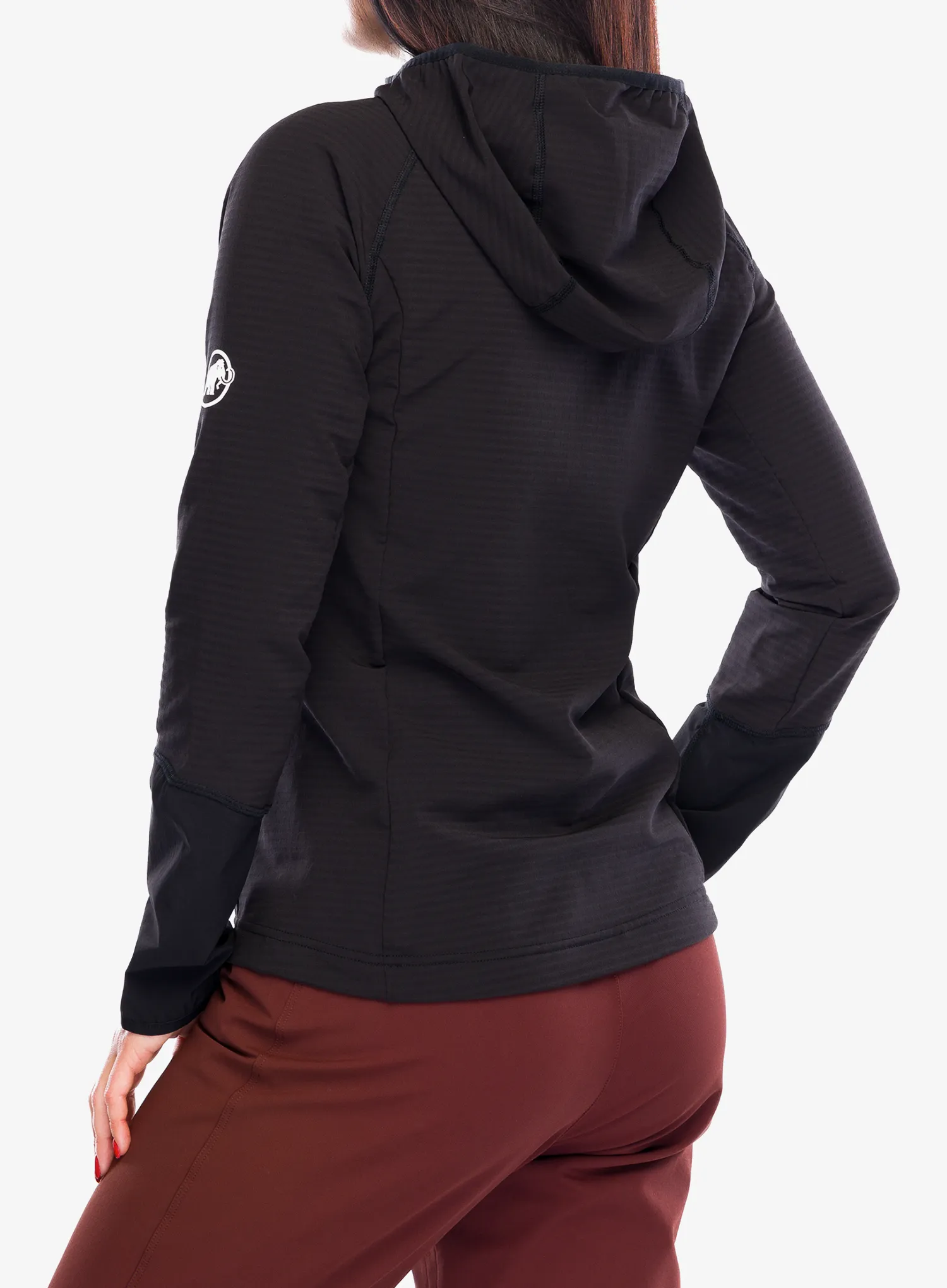 Ženska jopa s kapuco Mammut Madris Light ML Half Zip Hoody - black