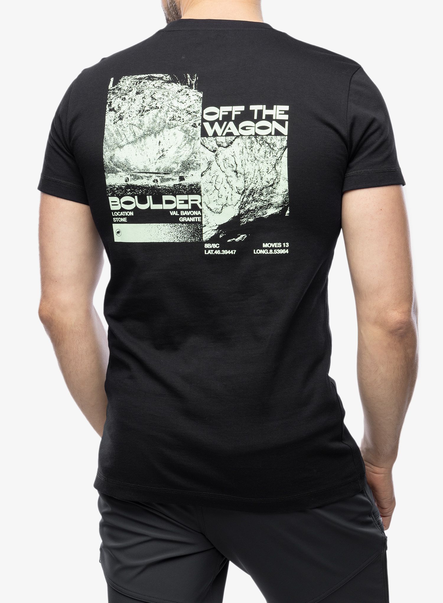Bombažna majica Mammut Massone T-Shirt Wagon - black