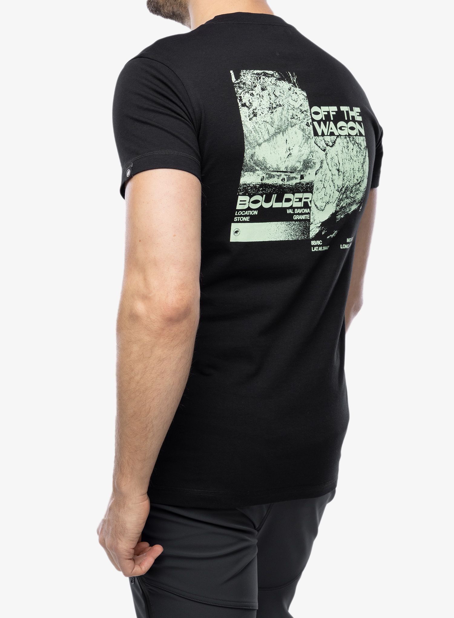 Bombažna majica Mammut Massone T-Shirt Wagon - black