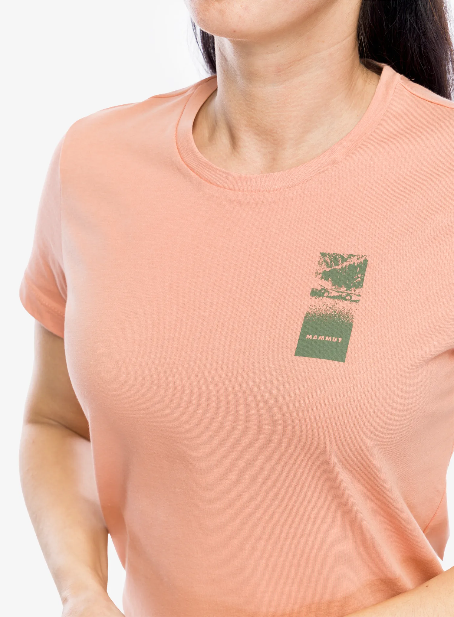 Ženska bombažna majica Mammut Massone T-Shirt Wagon - quartz dust