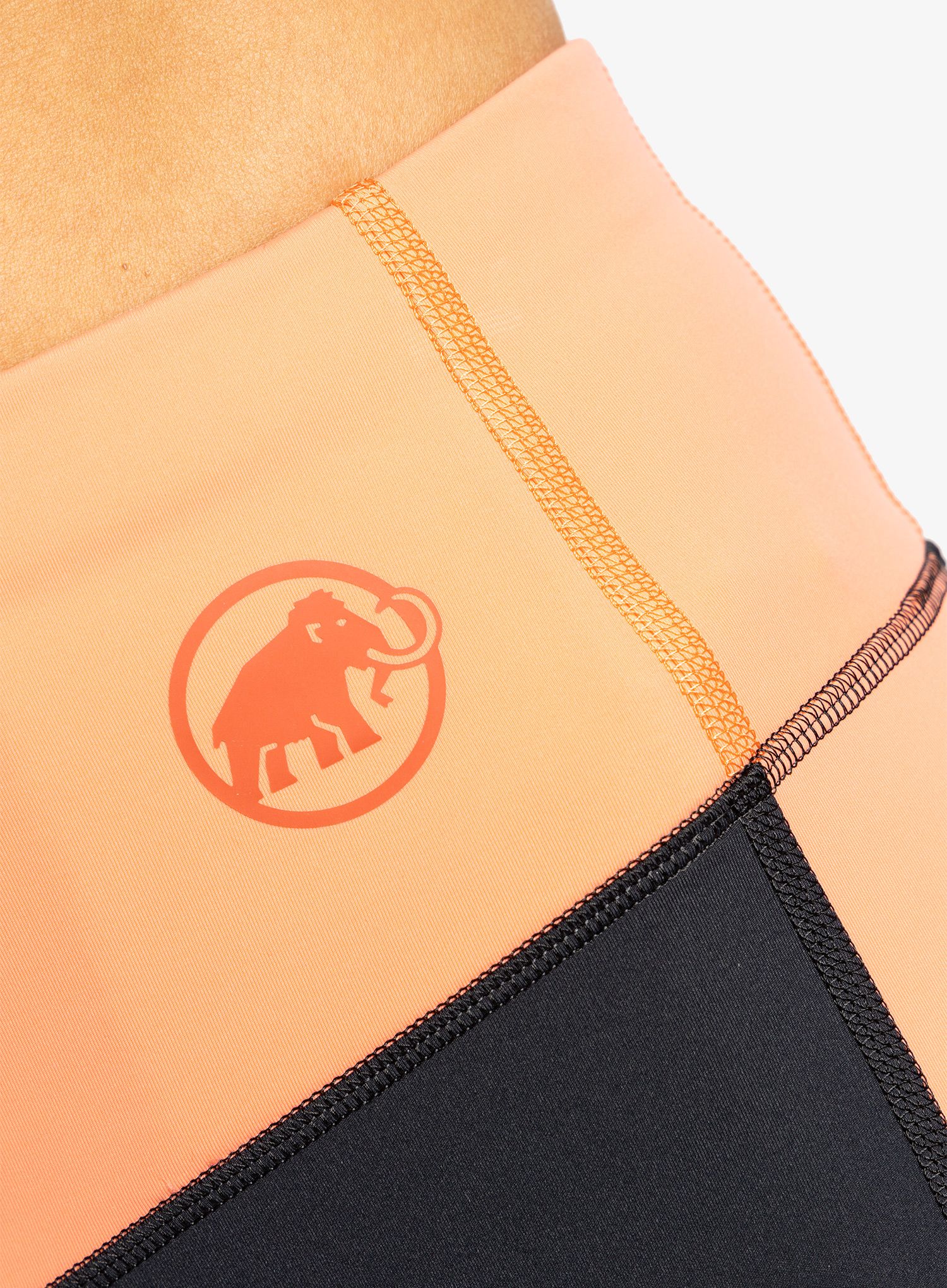 Ženske pajkice Mammut Massone Tights - black/salmon