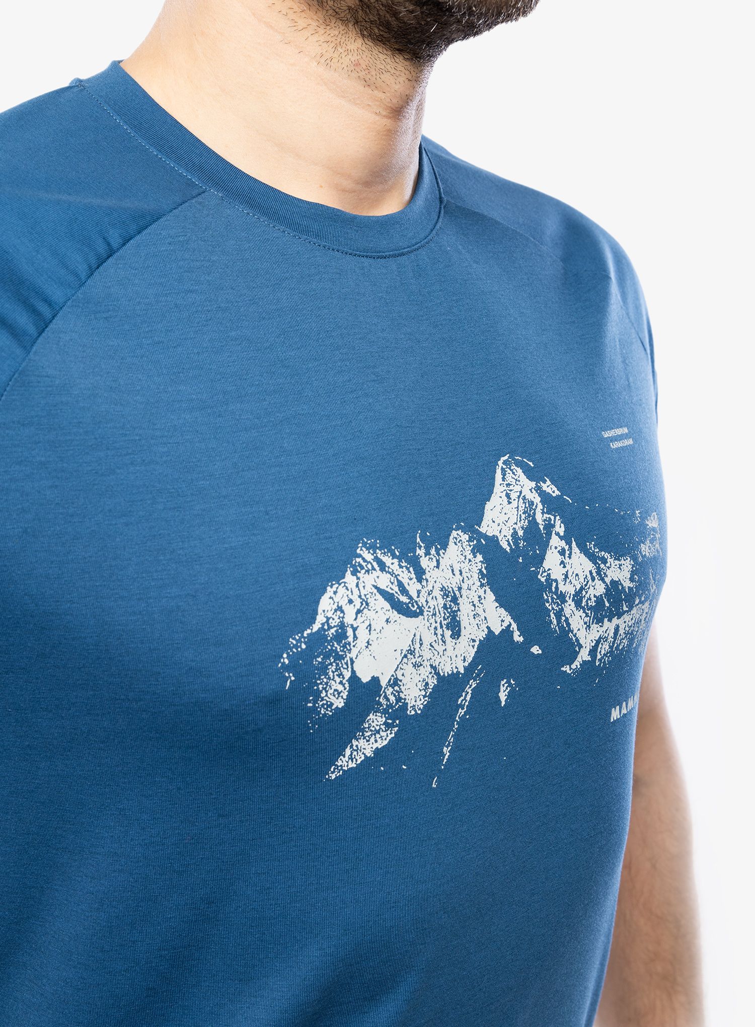 Majica s potiskom Mammut Mountain 8035 m T-Shirt - deep ice