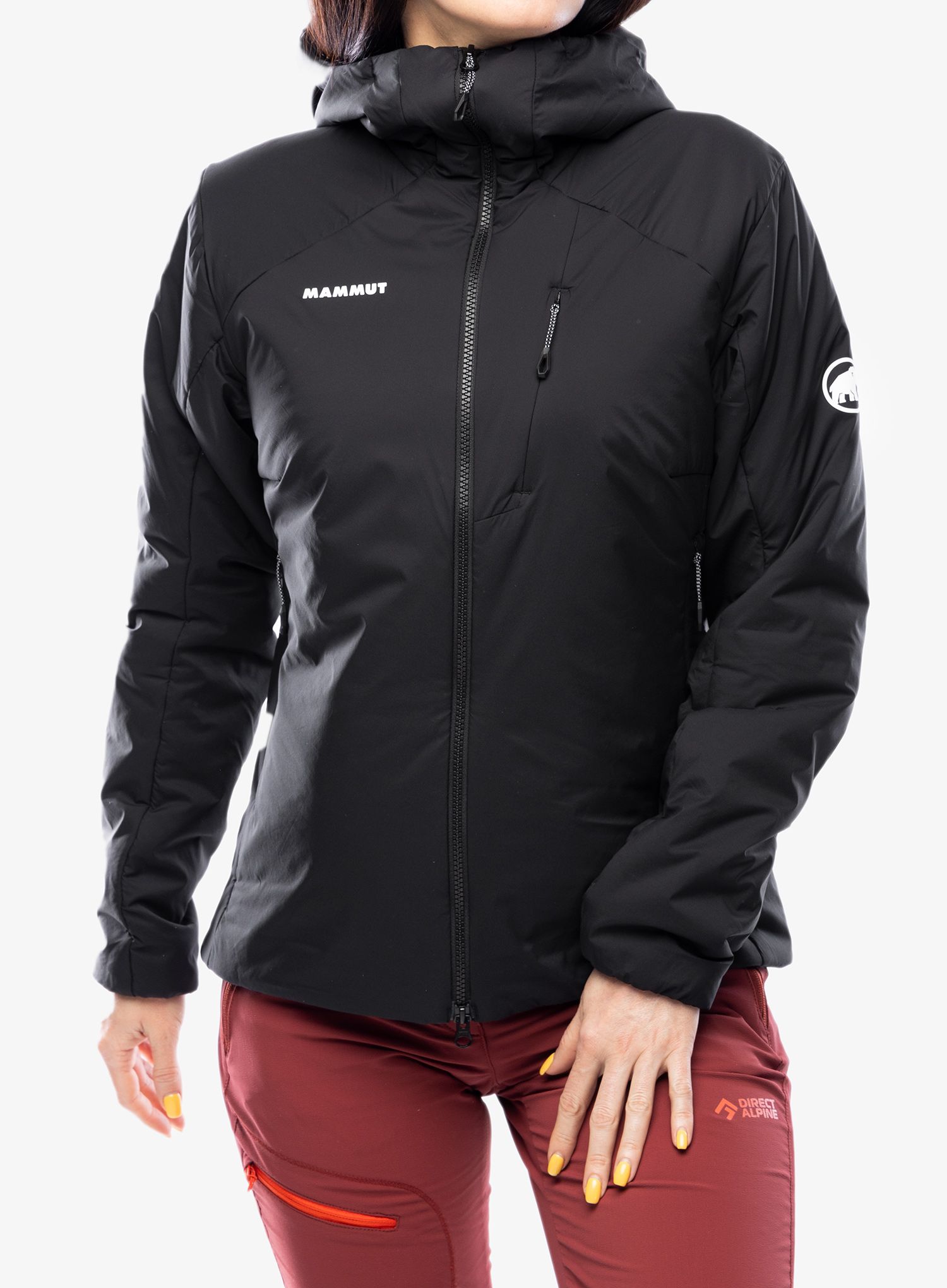 Ženska sintetična jakna Mammut Rime IN Flex Hooded Jacket - black