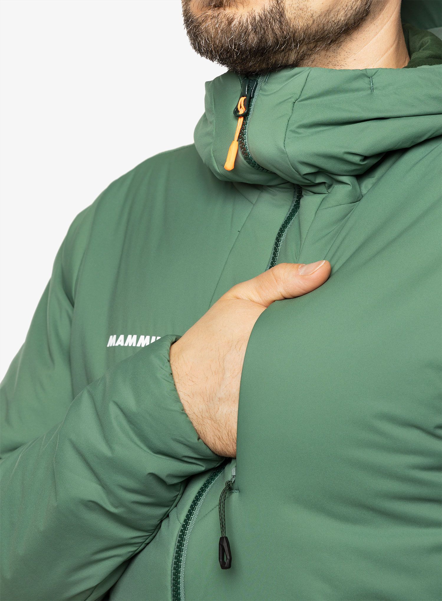 Sintetična jakna Mammut Rime IN Flex Hooded Jacket - dark jade
