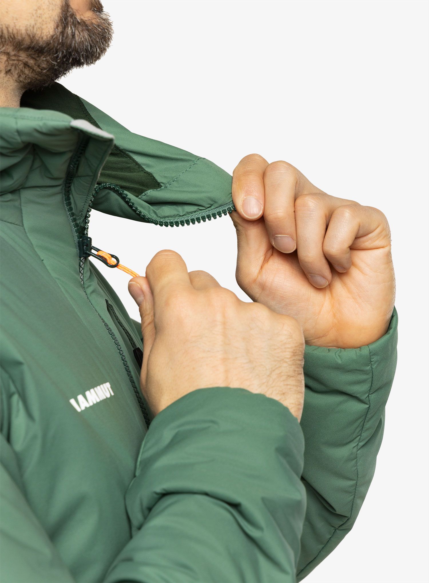 Sintetična jakna Mammut Rime IN Flex Hooded Jacket - dark jade