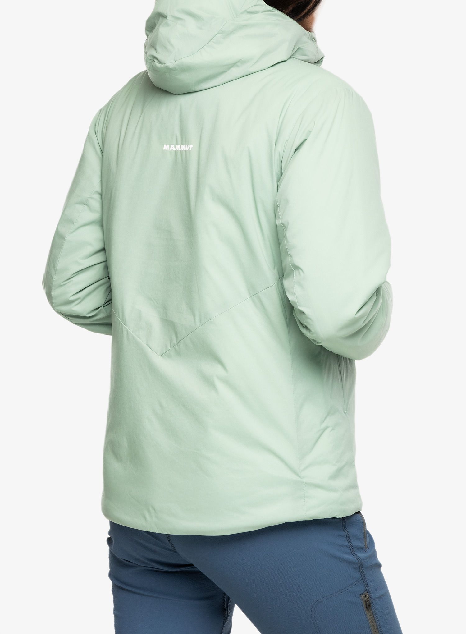 Ženska sintetična jakna Mammut Rime IN Flex Hooded Jacket - jade