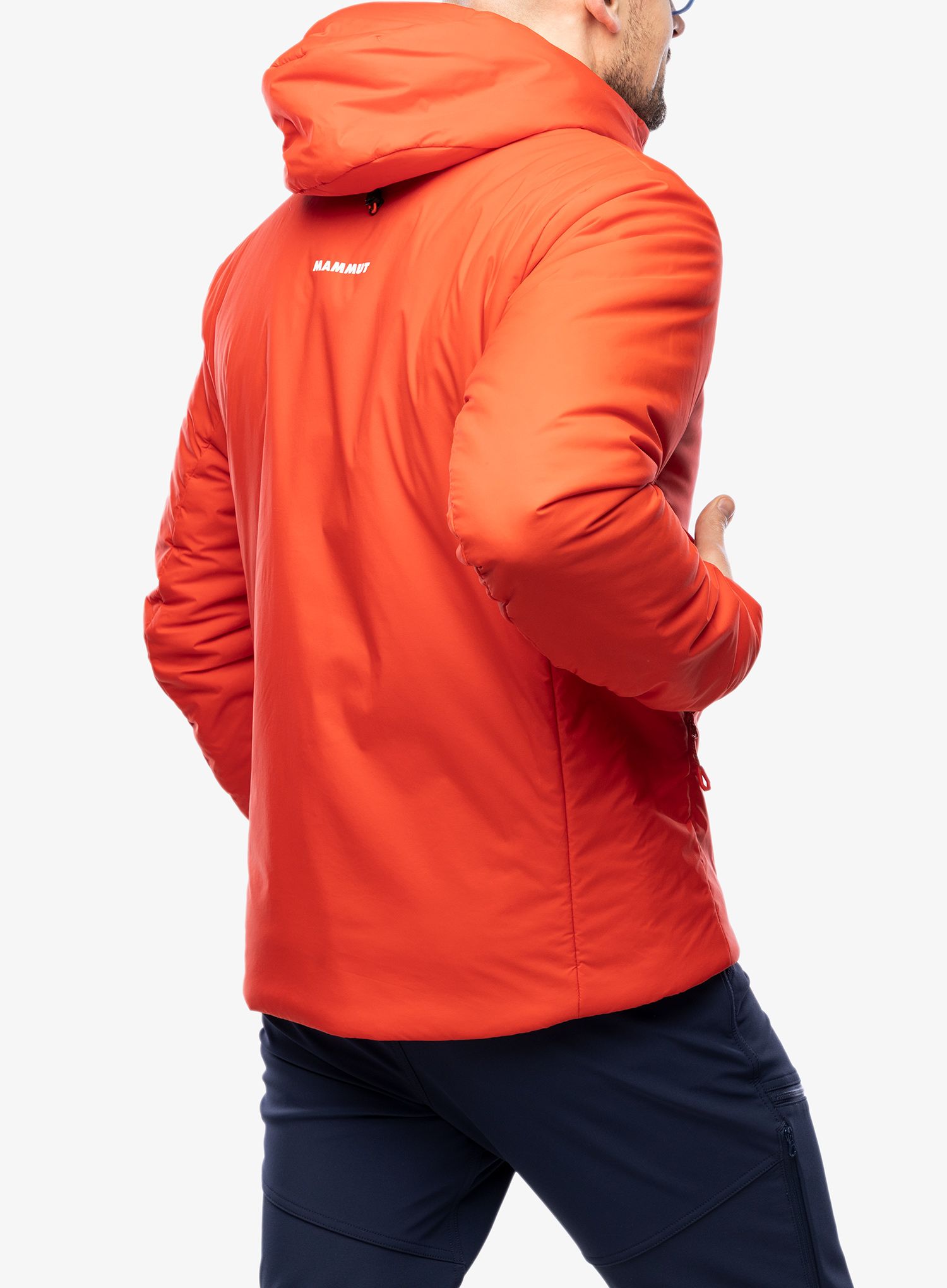 Sintetična jakna Mammut Rime IN Flex Hooded Jacket - mammut red