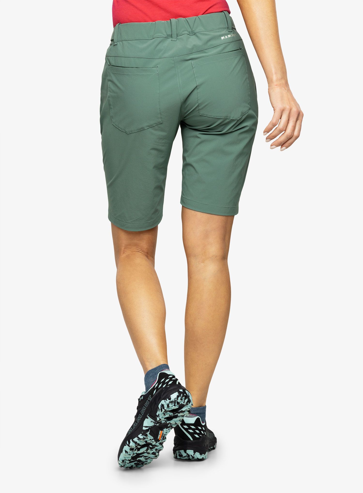 Ženske pohodniške kratke hlače Mammut Runbold Shorts - dark jade