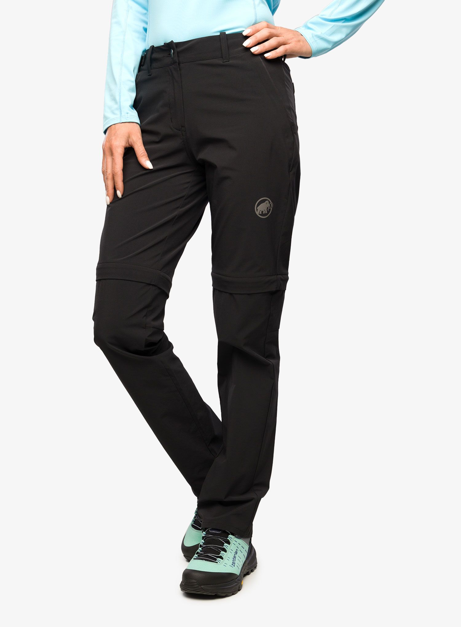 Ženske hlače Mammut Runbold Zip Off Pants - black