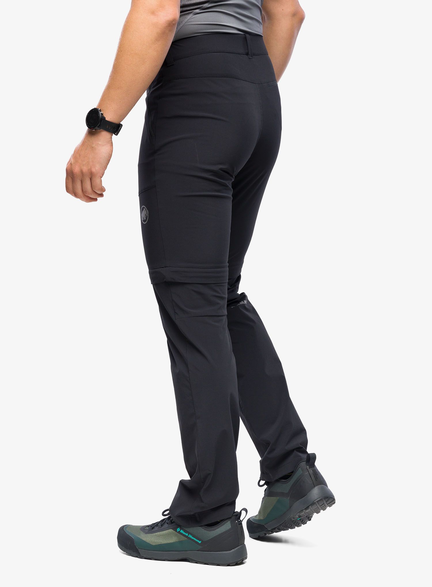 Moške hlače Mammut Runbold Zip Off Pants - black