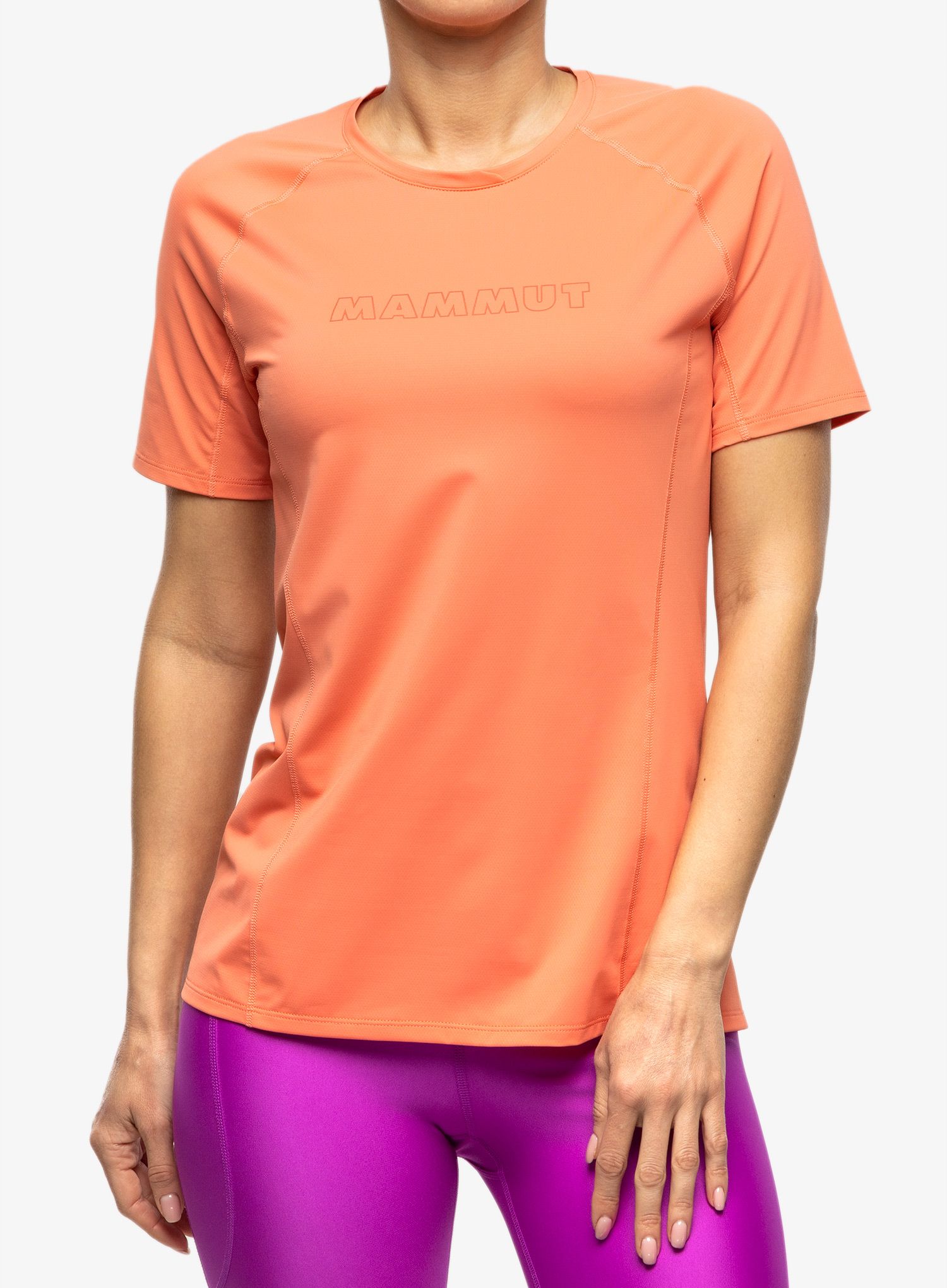 Ženska športna majica Mammut Selun FL Logo T-Shirt - salmon