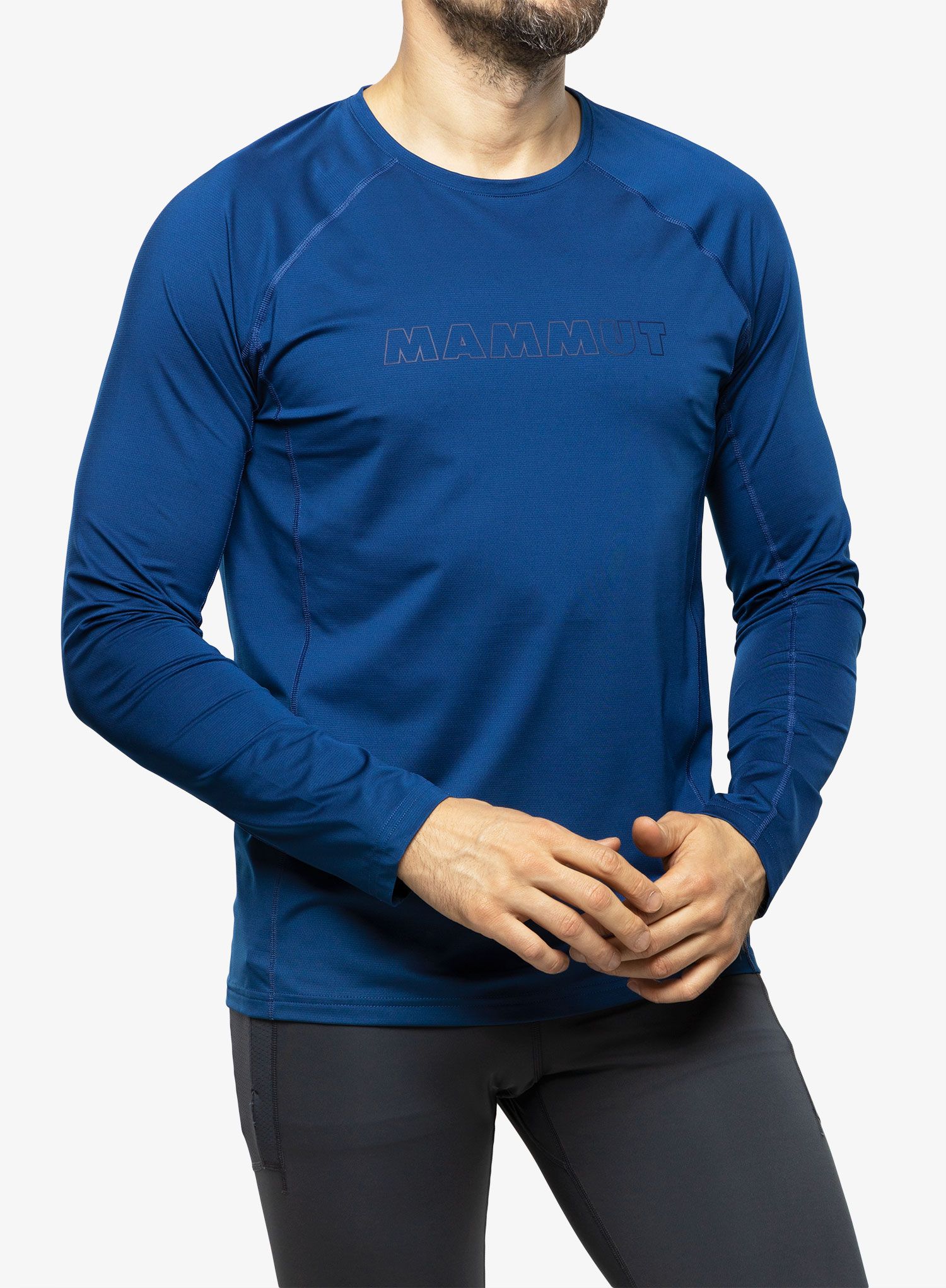 Moška jopica Mammut Selun FL Longsleeve Logo - deep ice
