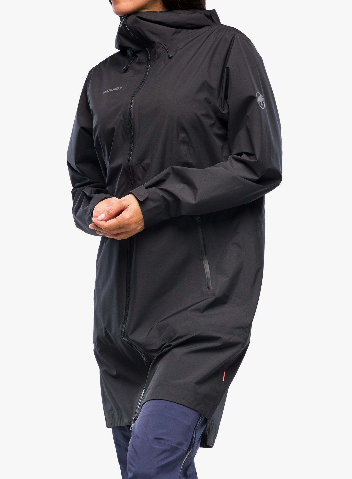 Ženski plašč Mammut Seon Pac HS Hooded Parka - black/black