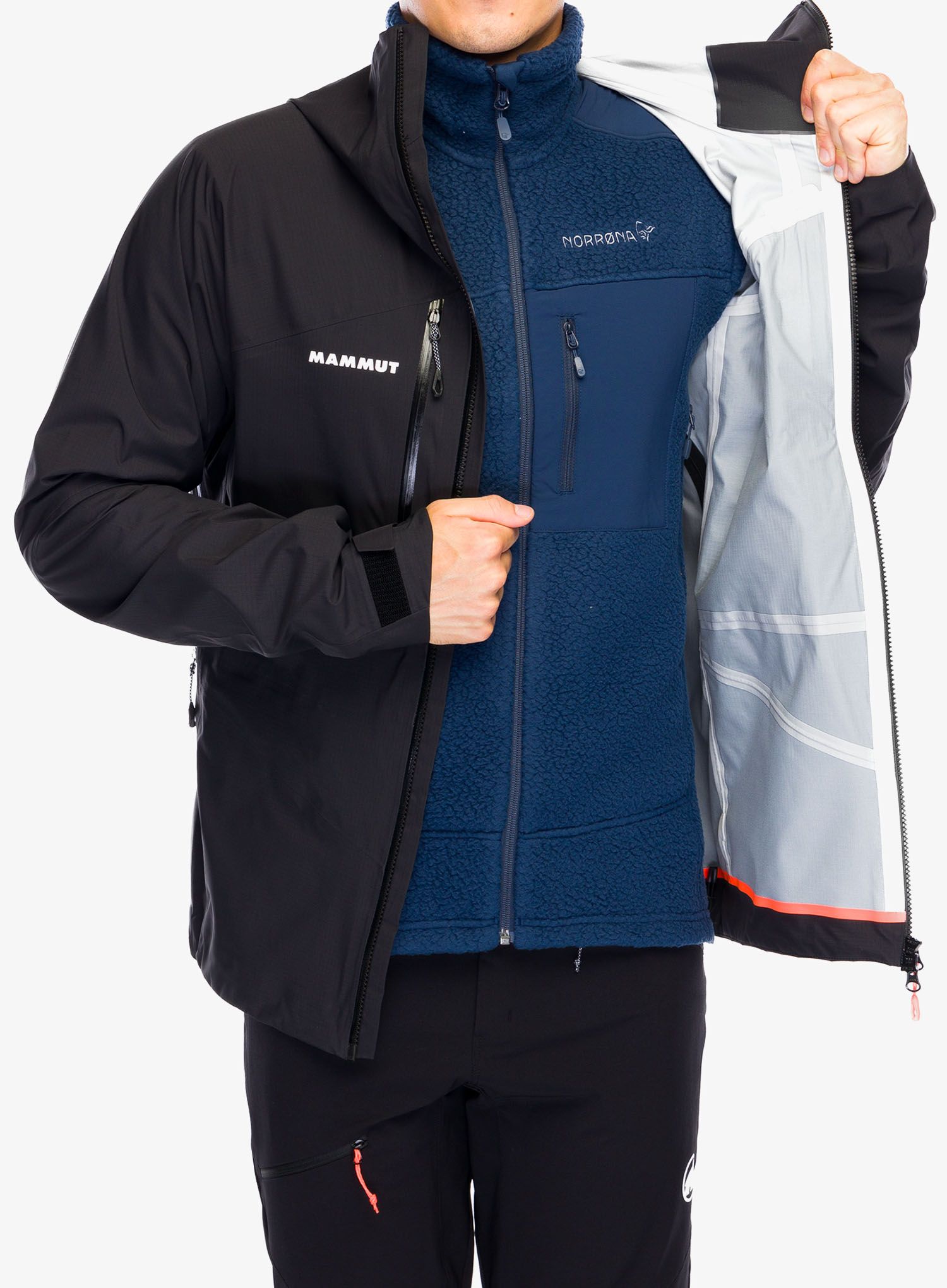 Nepremočljiva jakna Mammut Taiss HS Hooded Jacket - black