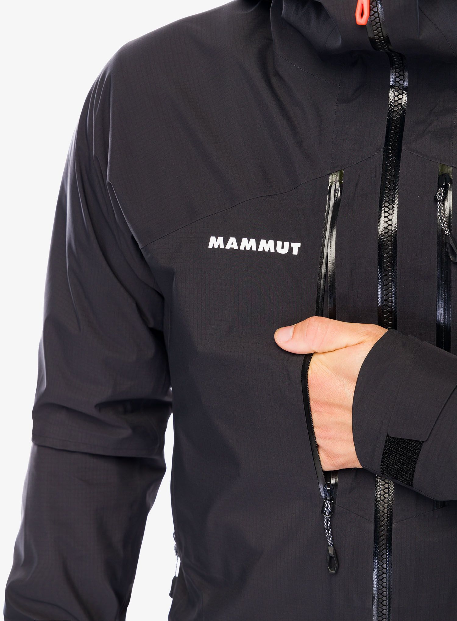 Nepremočljiva jakna Mammut Taiss HS Hooded Jacket - black