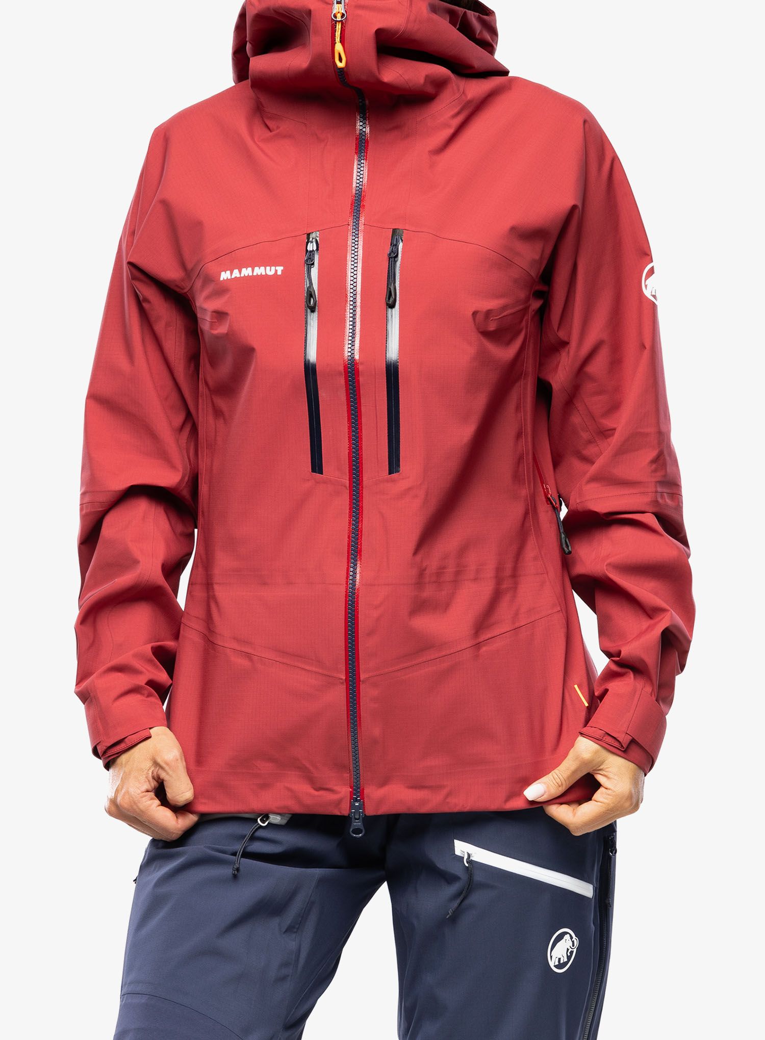 Ženska hardshell jakna Mammut Taiss HS Hooded Jacket - blood red