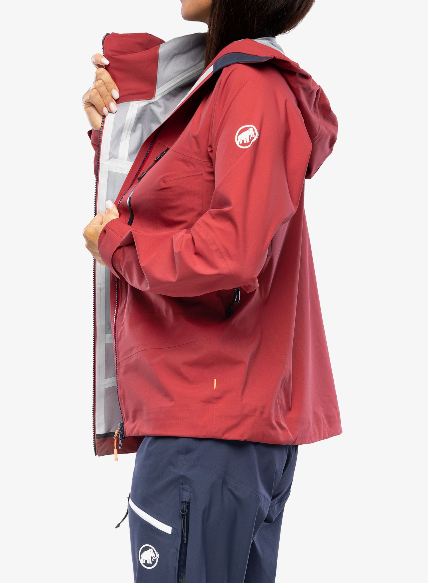 Ženska hardshell jakna Mammut Taiss HS Hooded Jacket - blood red