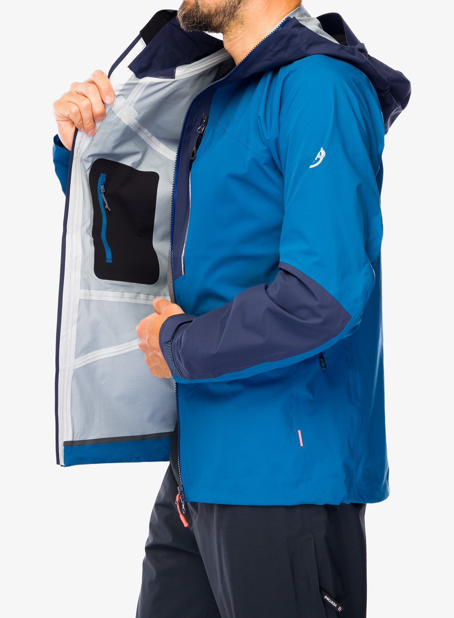 Nepremočljiva jakna Mammut Taiss HS Hooded Jacket - deep ice/marine