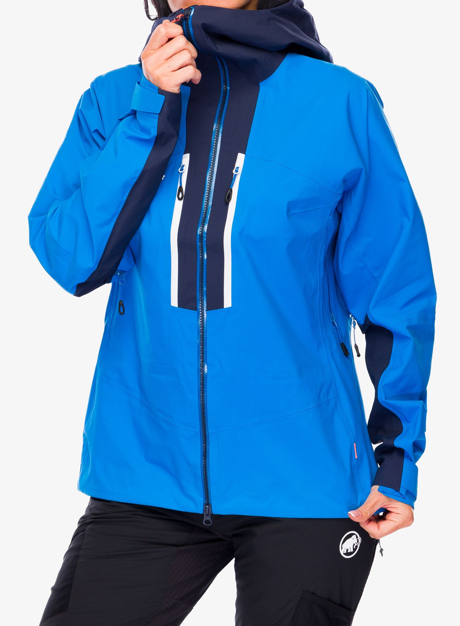 Ženska jakna Mammut Taiss HS Hooded Jacket - glacier blue/marine